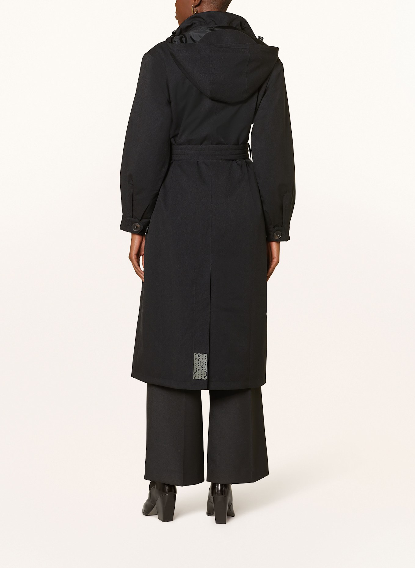 BRGN Regenmantel ROSSBY: SCHWARZ