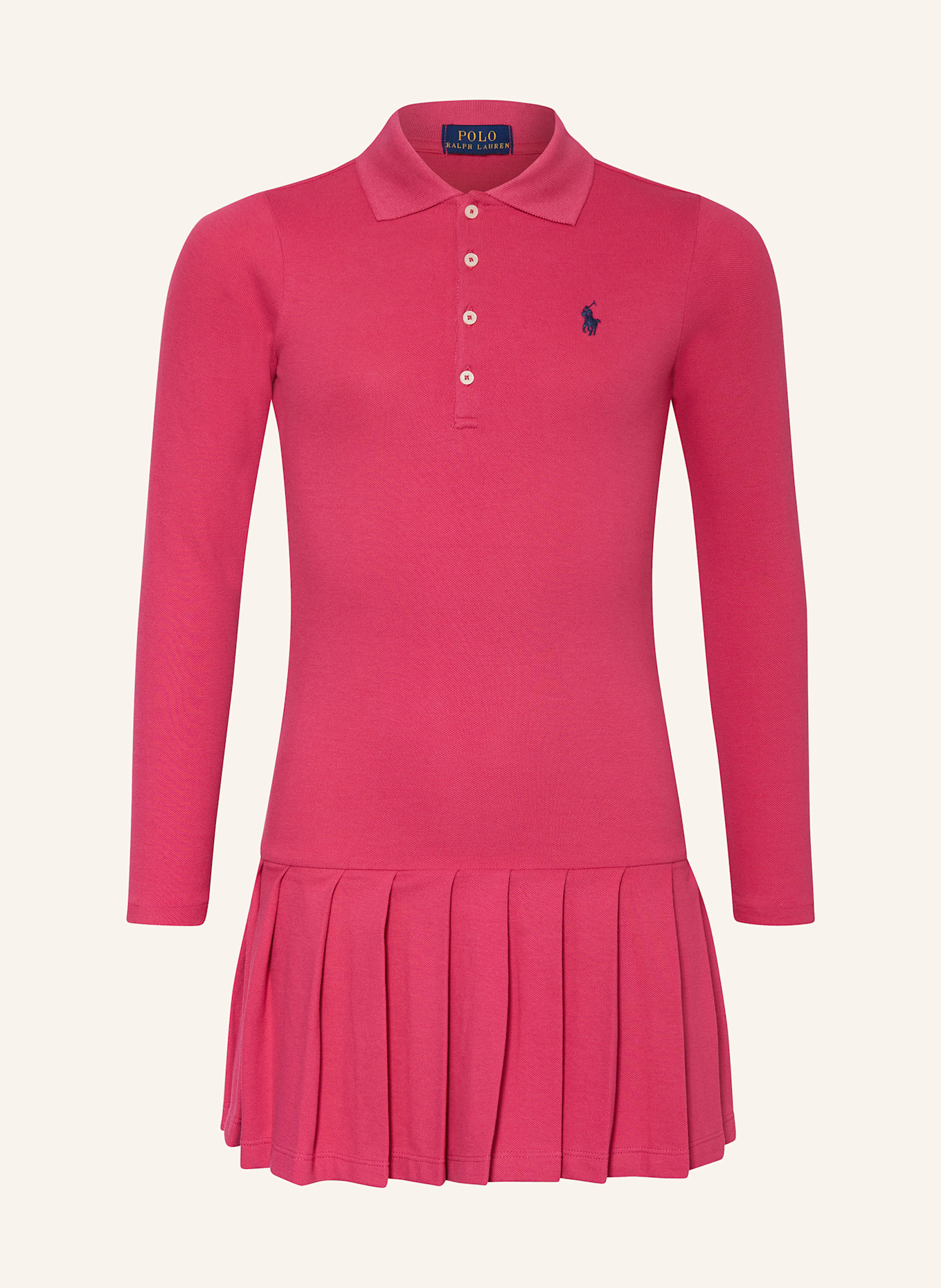 POLO RALPH LAUREN Piqué-Polokleid, Farbe: PINK (Bild 1)