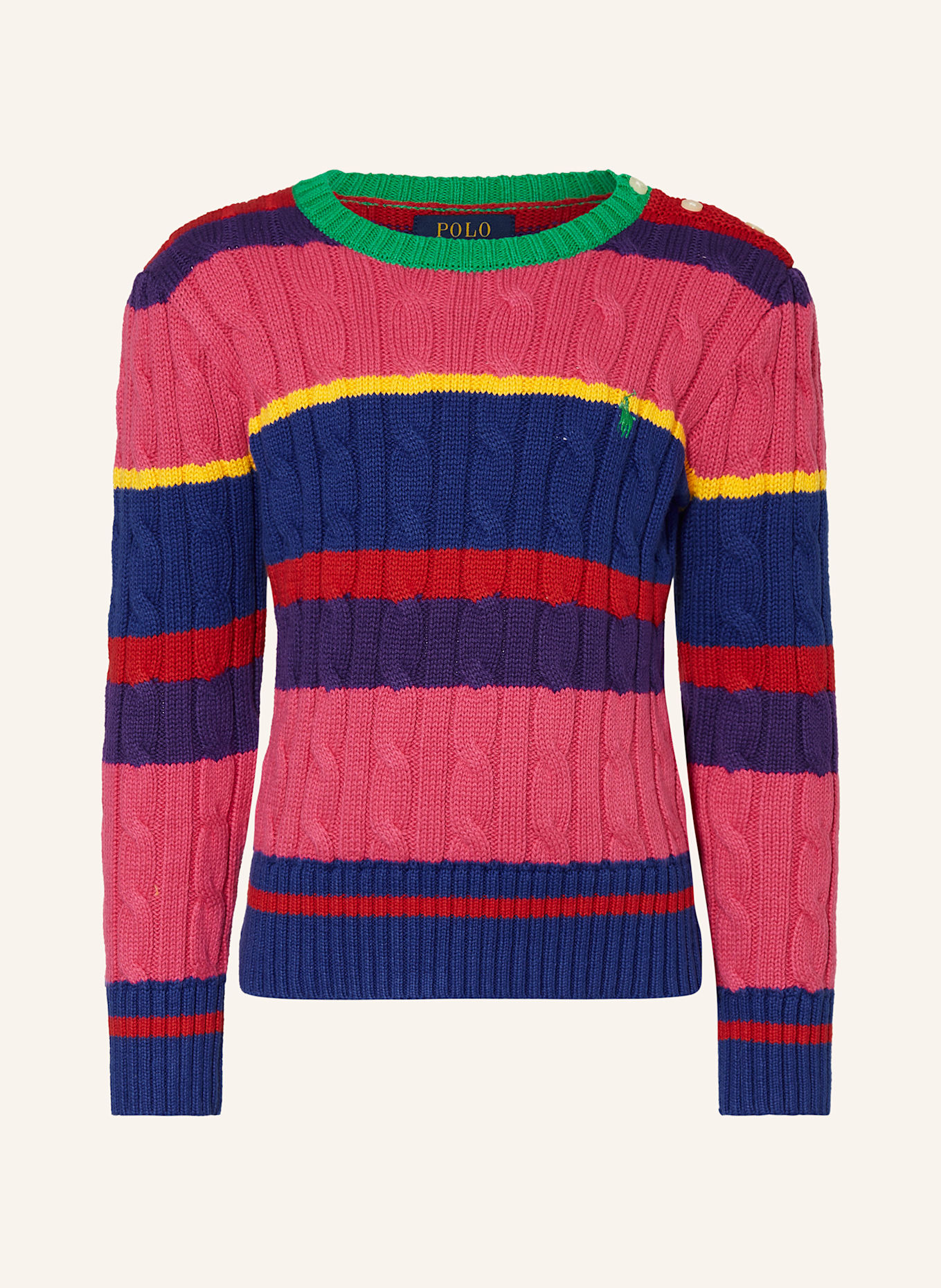Sweater polos pink cheap