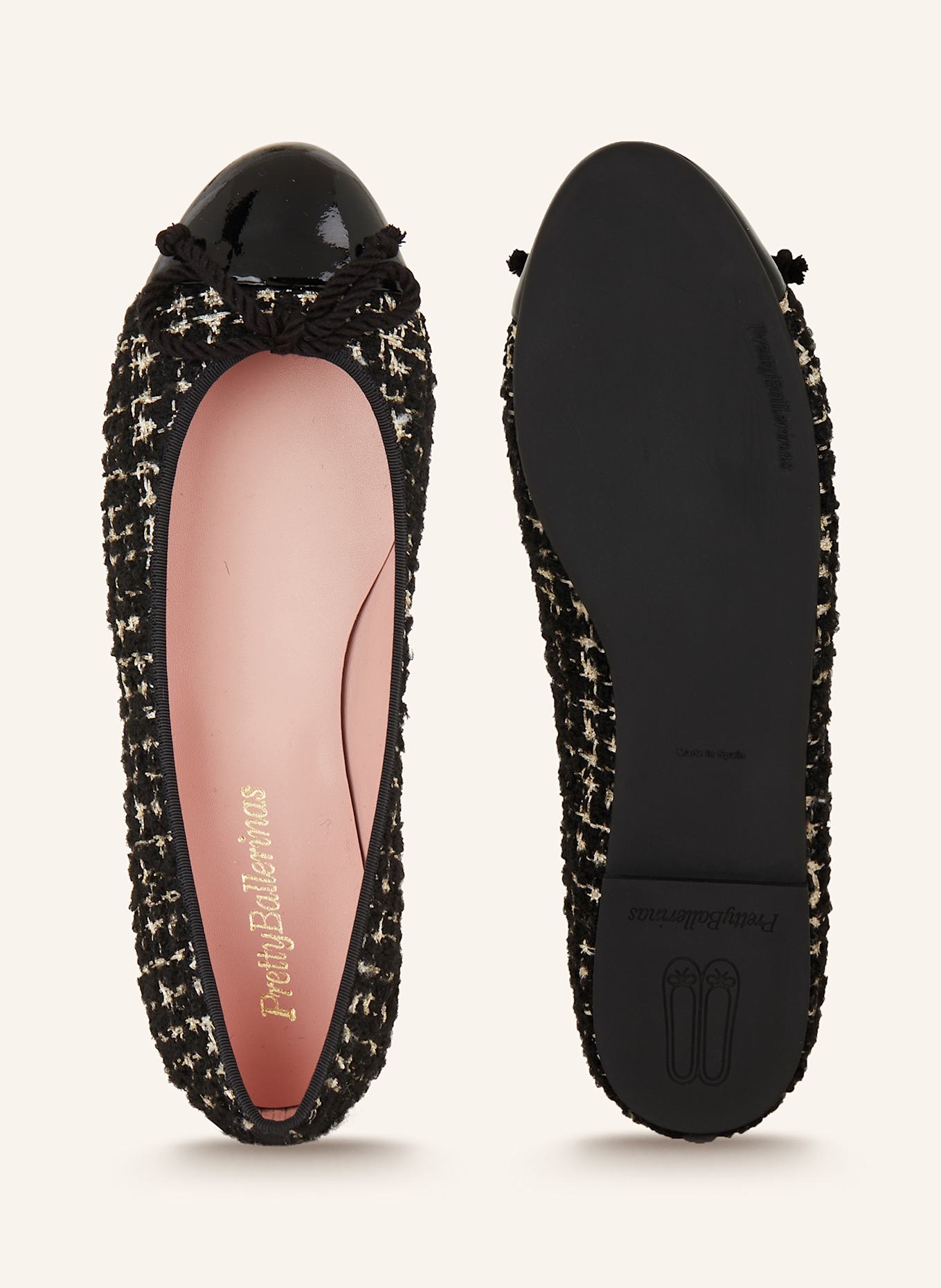 Pretty Ballerinas Ballet flats NICOLE with glitter thread