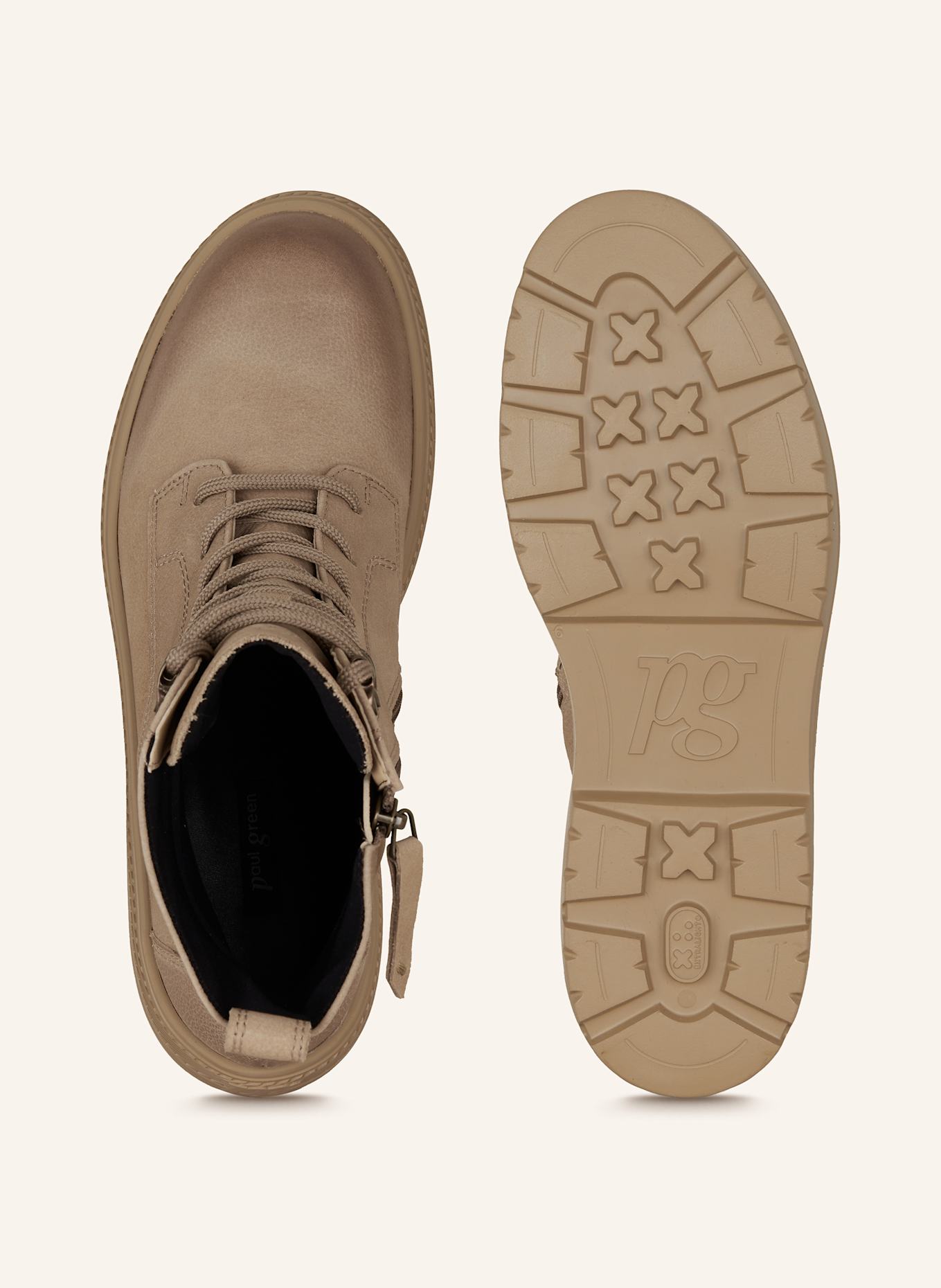 paul green Lace-up boots: LIGHT BROWN