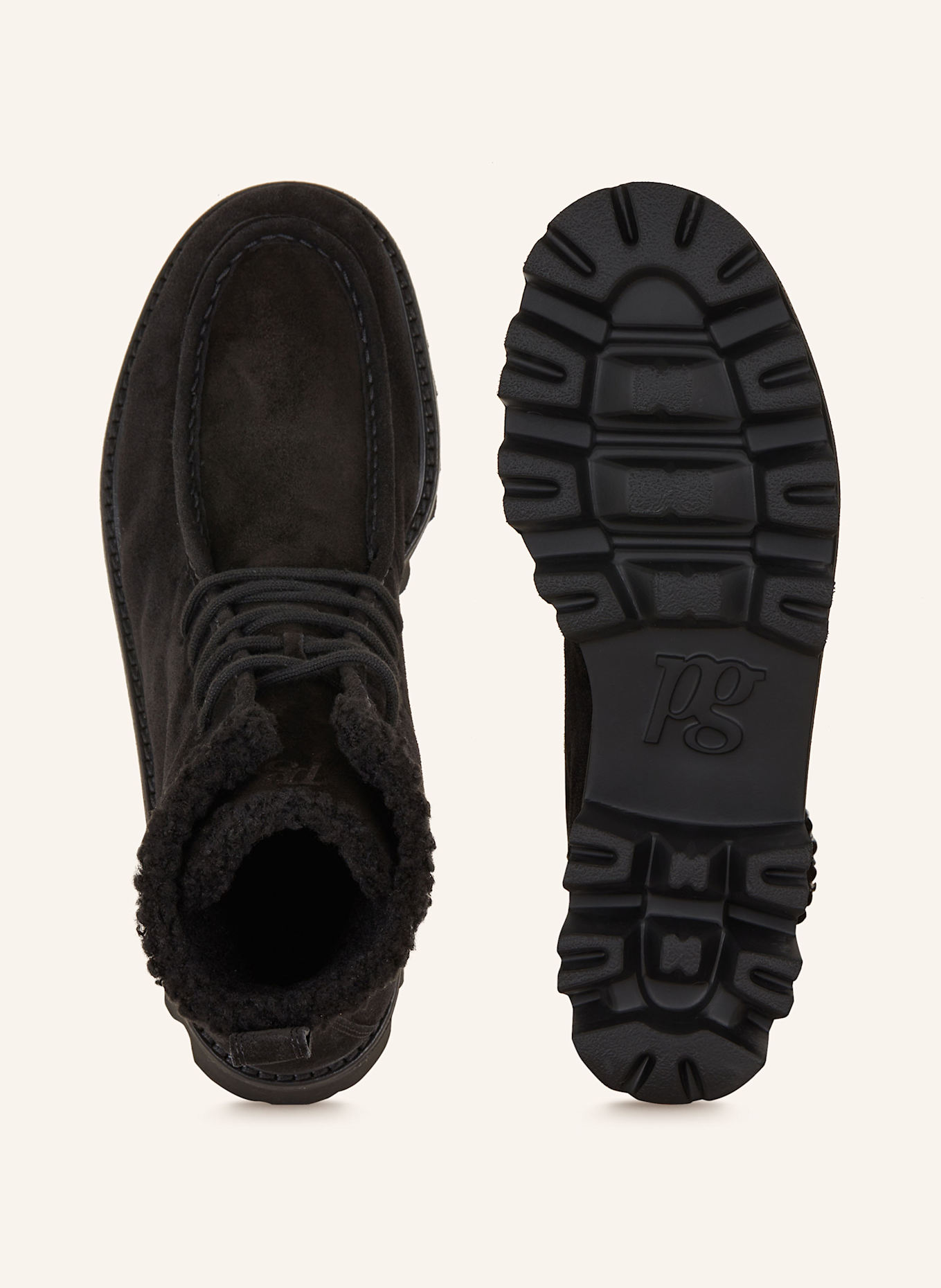 paul green Lace-up boots: BLACK