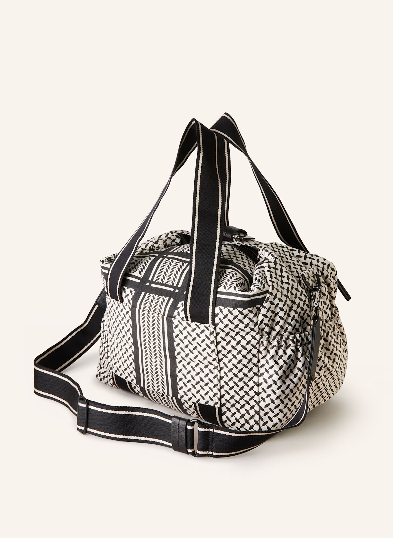 Lala Berlin Shopper MURIEL BIG: SCHWARZ/ WEISS