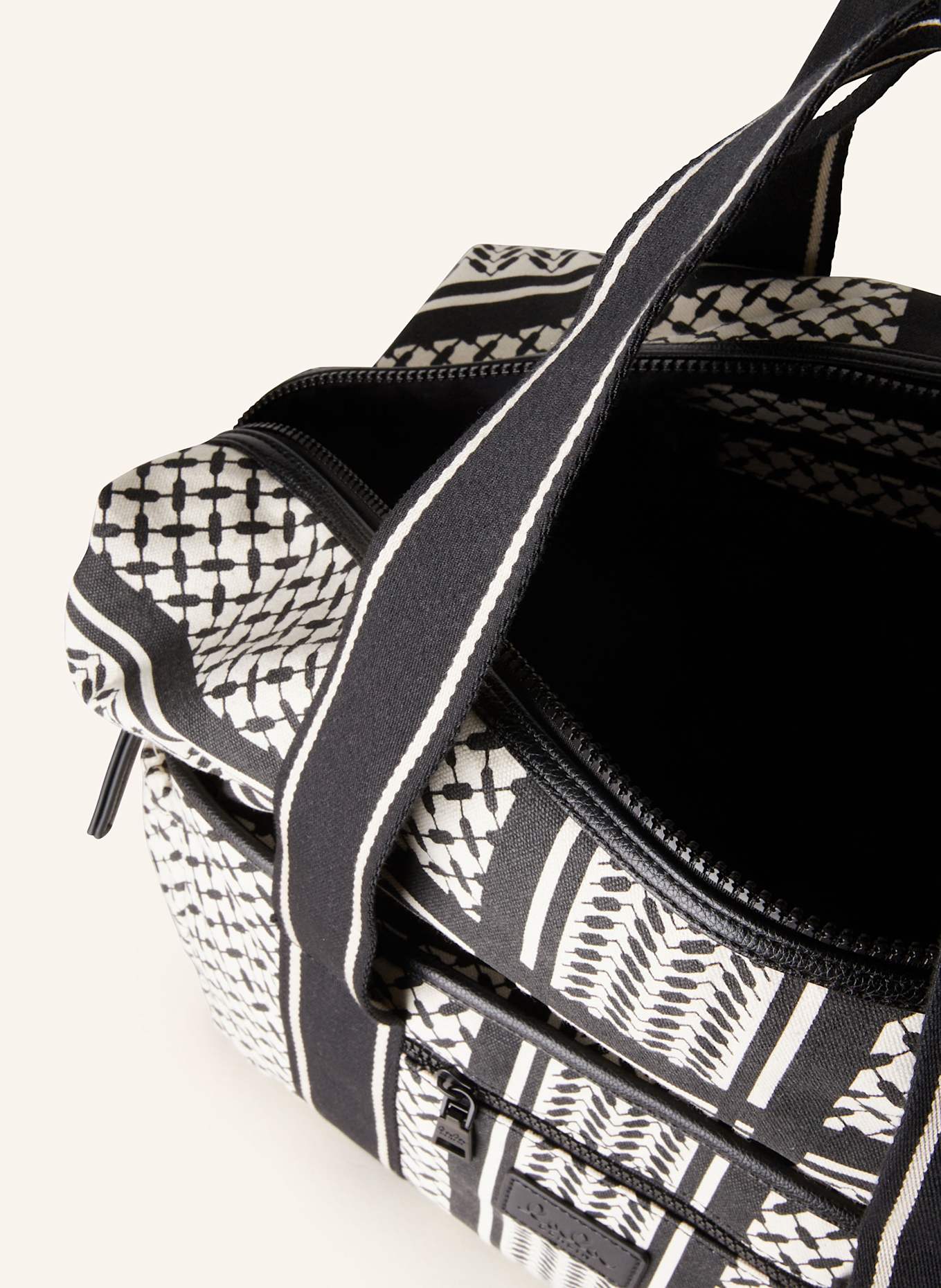 Lala Berlin Shopper MURIEL BIG: SCHWARZ/ WEISS