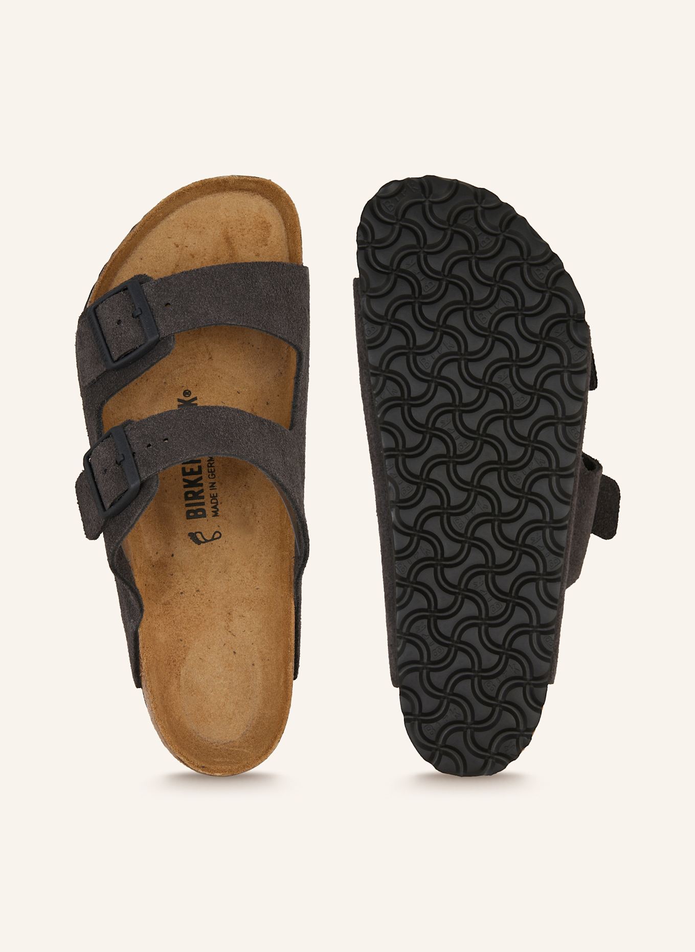 BIRKENSTOCK Slides ARIZONA, Color: DARK GRAY (Image 5)