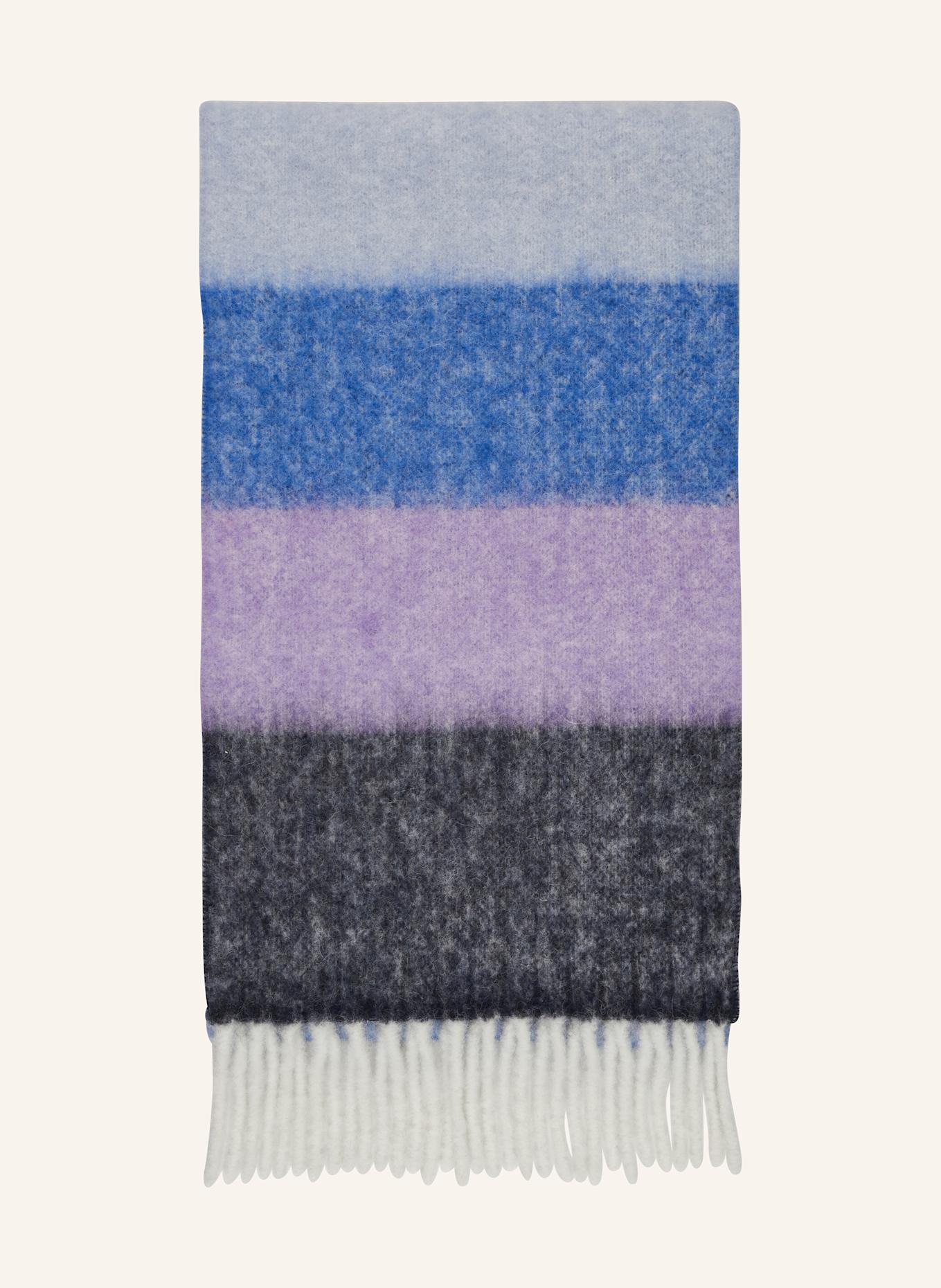 darling harbour Šála z alpaky: TMAVĚ MODRÁ / SVĚTLE FIALOVÁ / TMAVĚ MODRÁ