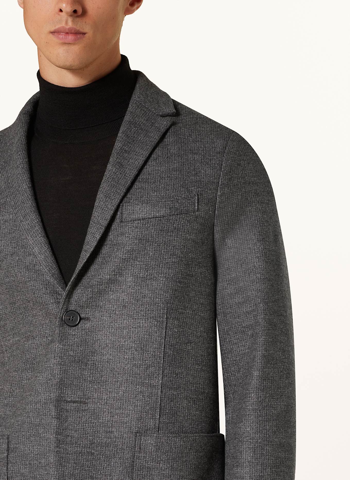 Harris Wharf London シングルジャケット グレー SS24 HARRIS WHARF LONDON Suit jacket slim fit in va04 medium grey