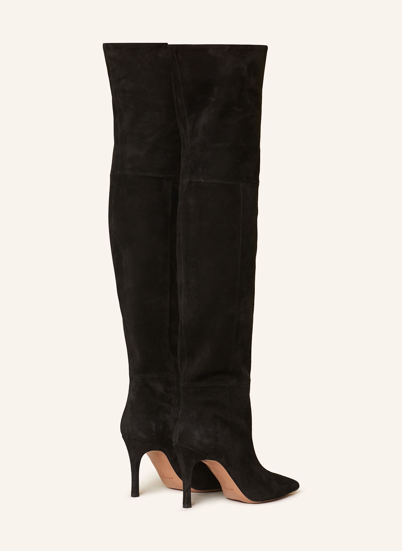 Di black suede over the knee boots clearance