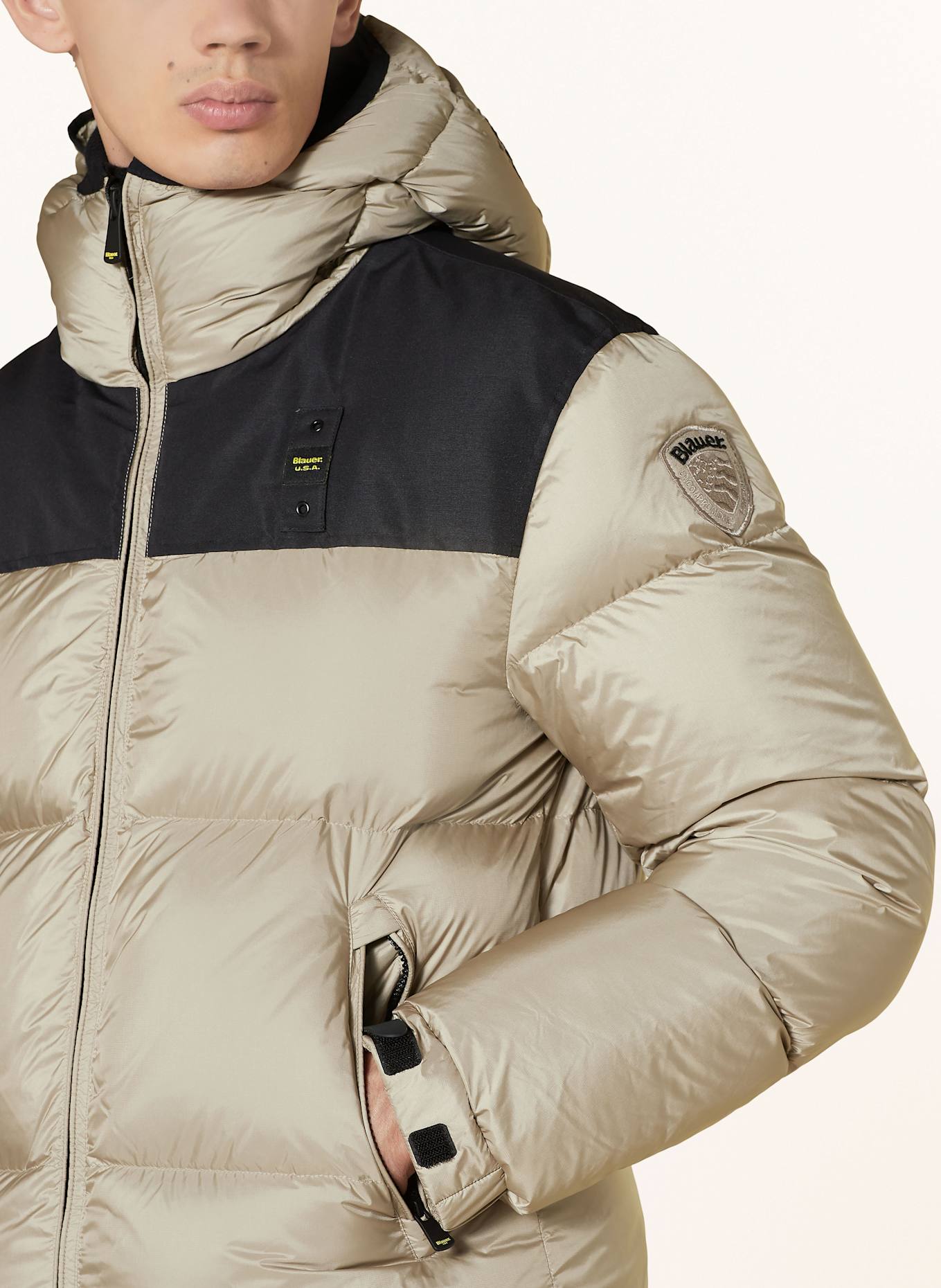 Blauer Kurtka puchowa: JASNOBRĄZOWY/ CZARNY