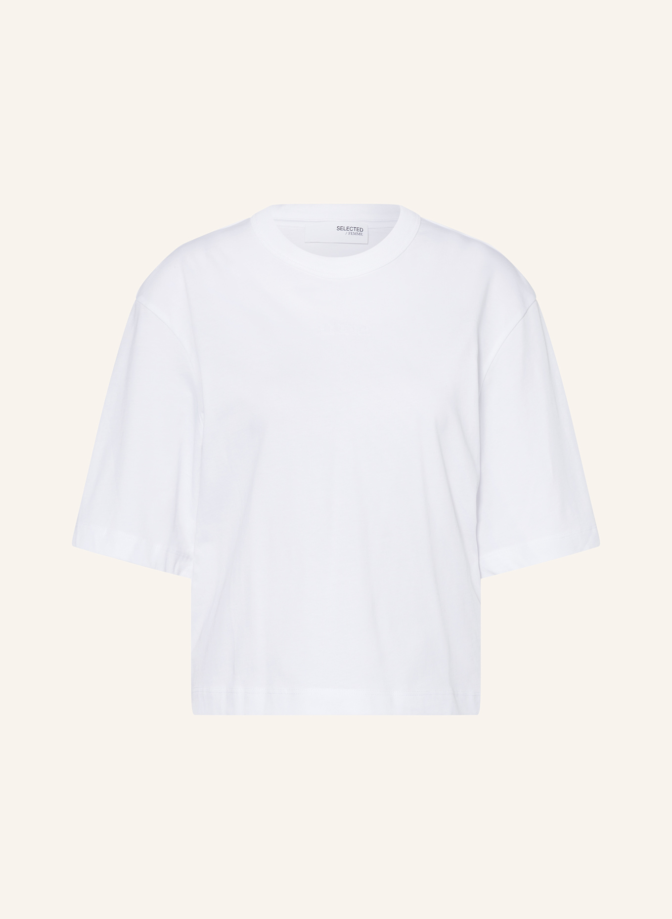 SELECTED T-shirt, Color: WHITE (Image 1)