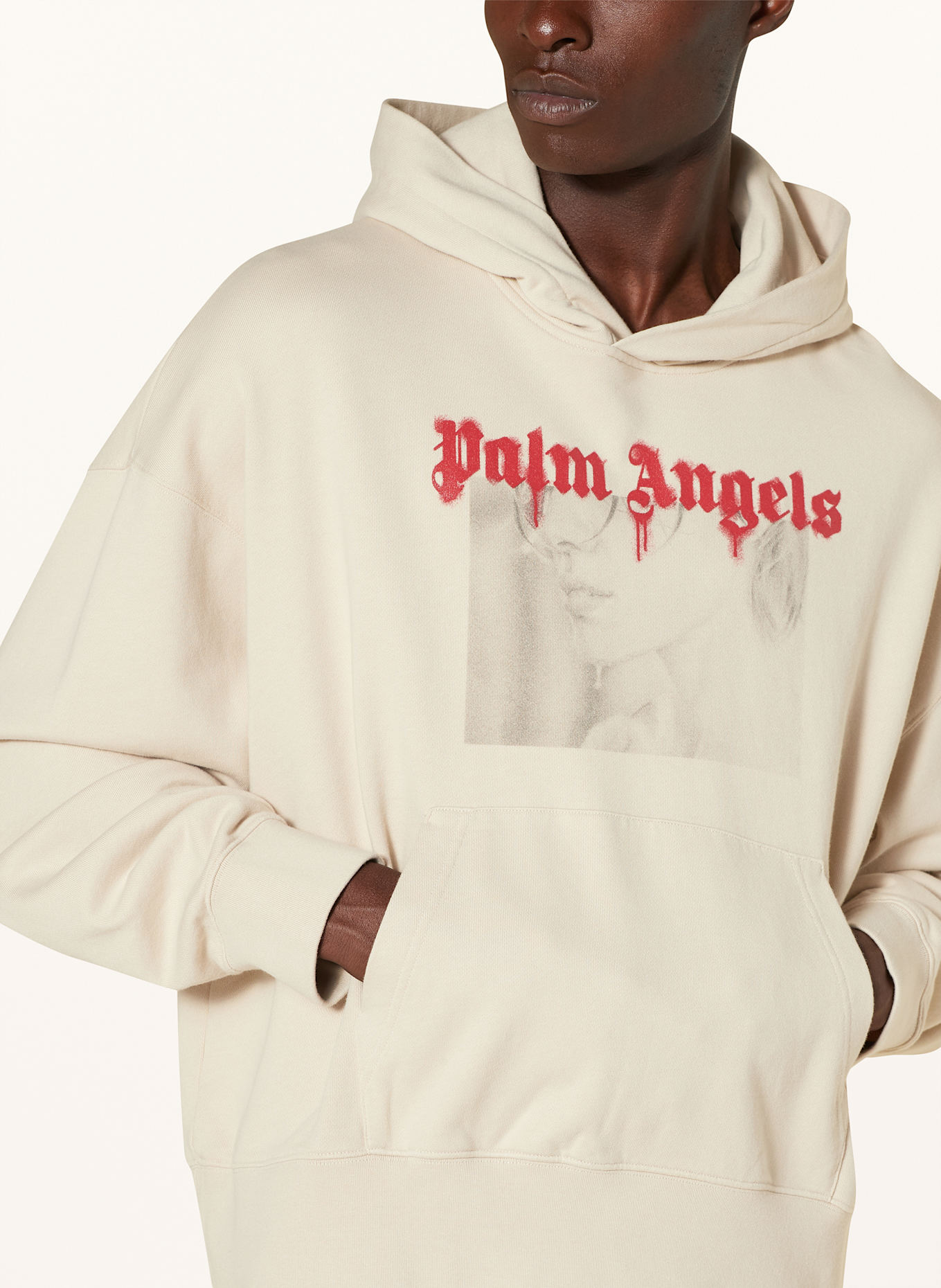 Palm Angels Hoodie in beige