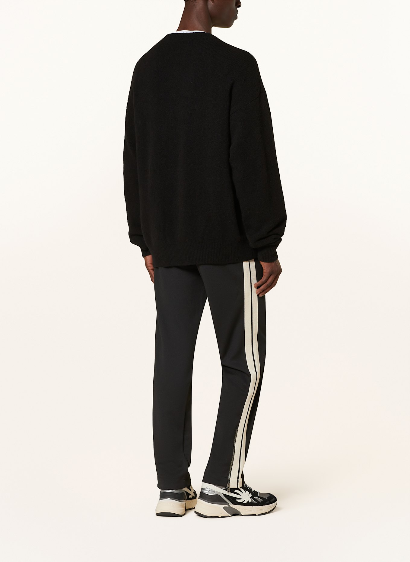 Palm Angels Oversized-Pullover: SCHWARZ