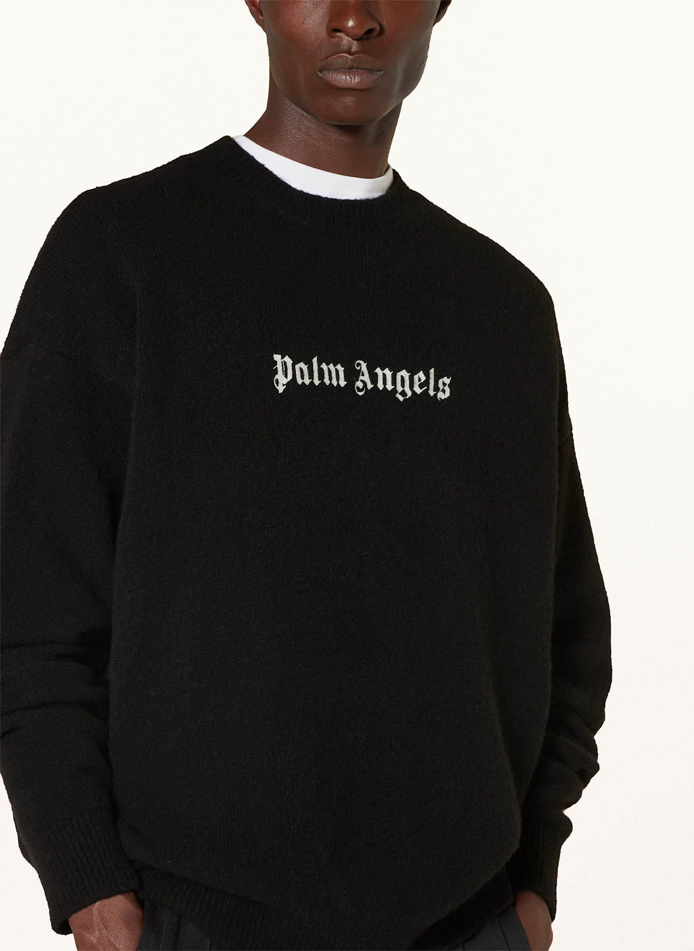 Palm Angels Oversized-Pullover: SCHWARZ