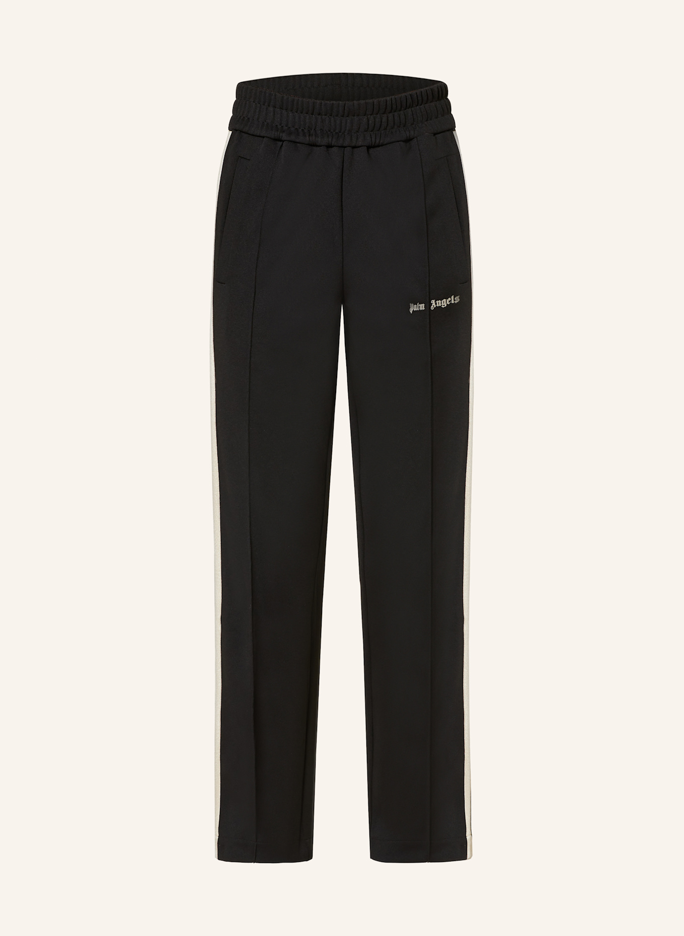 Palm Angels Track pants with tuxedo stripes, Color: BLACK/ CREAM (Image 1)