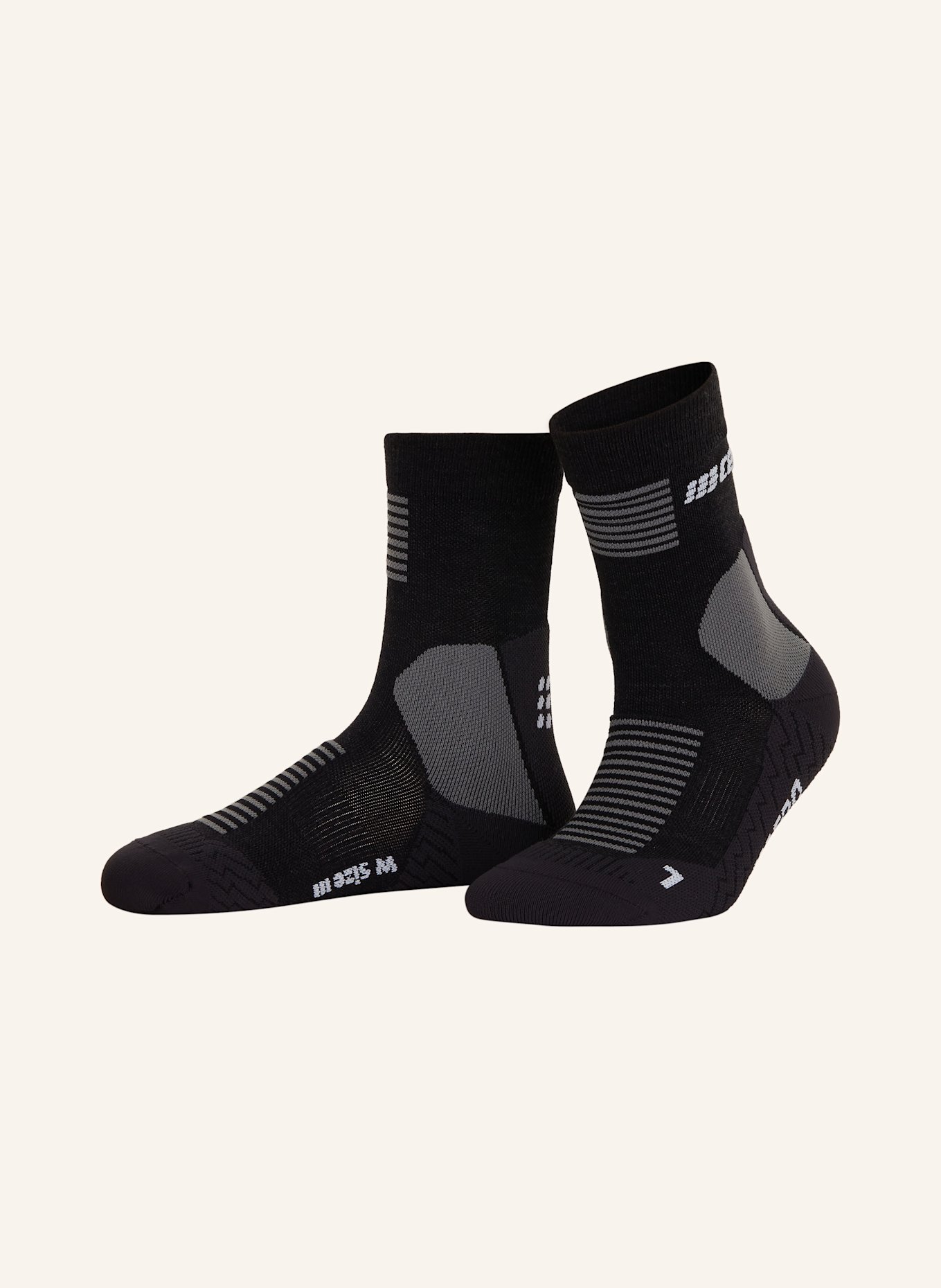 cep Running socks COLD WEATHER COMPRESSION MID CUT: 301 Black