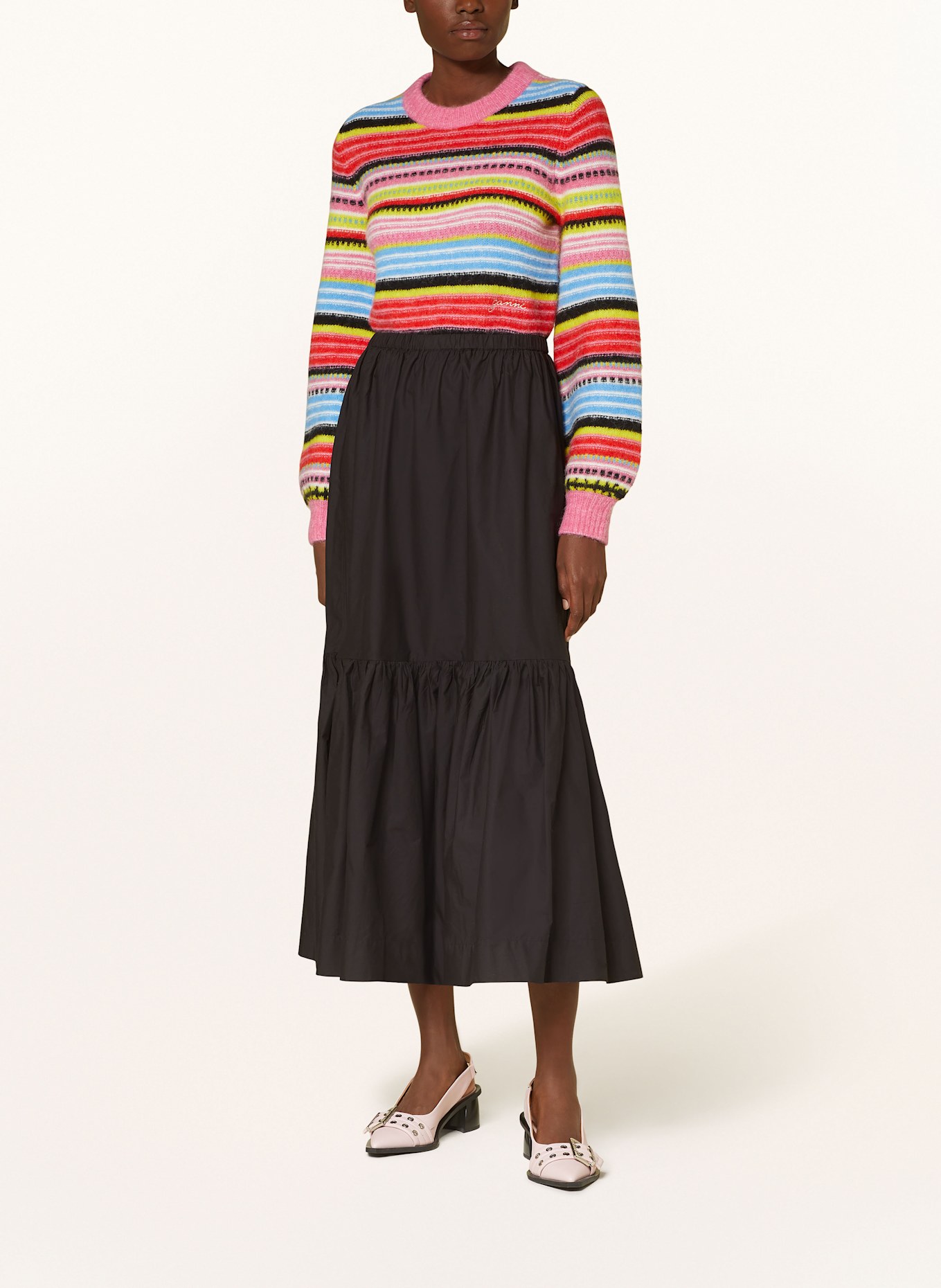 GANNI Skirt, Color: BLACK (Image 2)