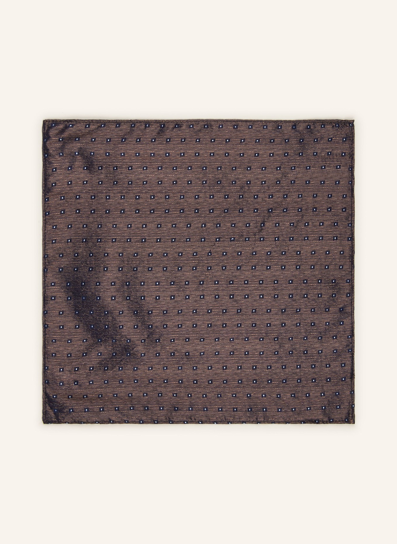 MONTI Zestaw: Mucha i poszetka z jedwabiu: BEŻOWY / BRĄZOWY / GRANATOWY