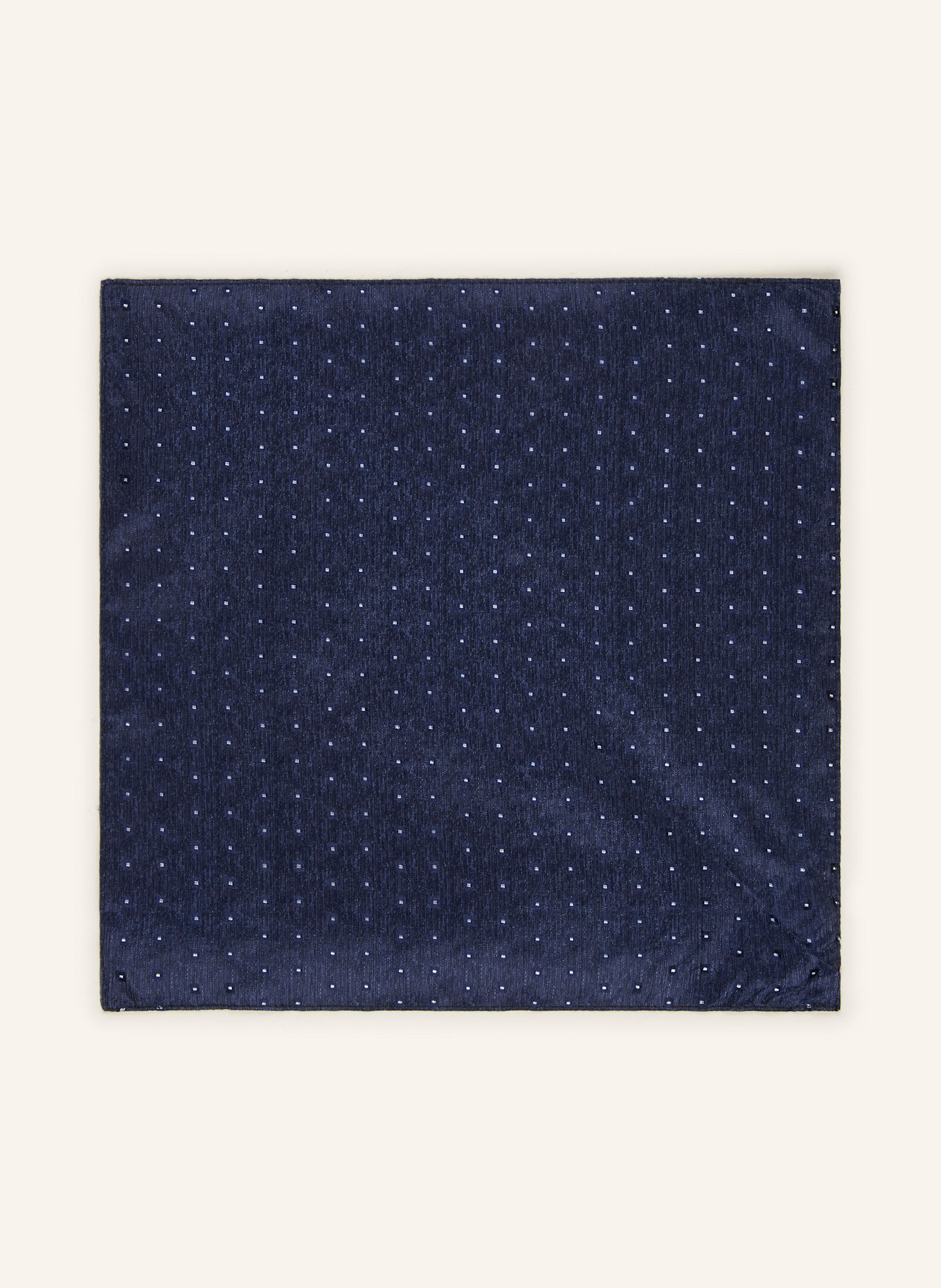 MONTI Set: Fliege und Einstecktuch aus Seide: DUNKELBLAU