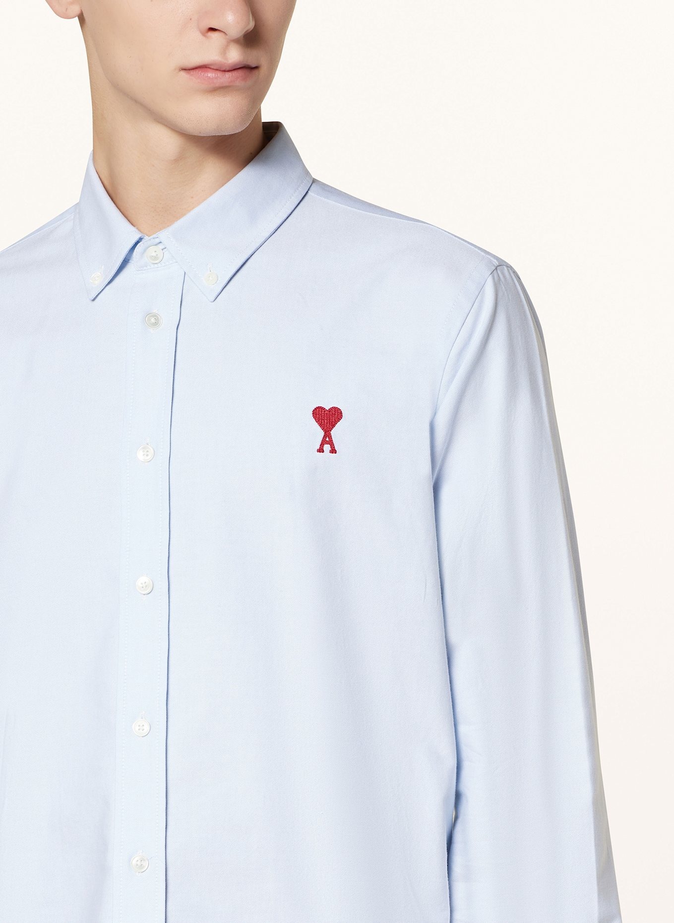 AMI PARIS Oxfordhemd Extra Slim Fit: HELLBLAU