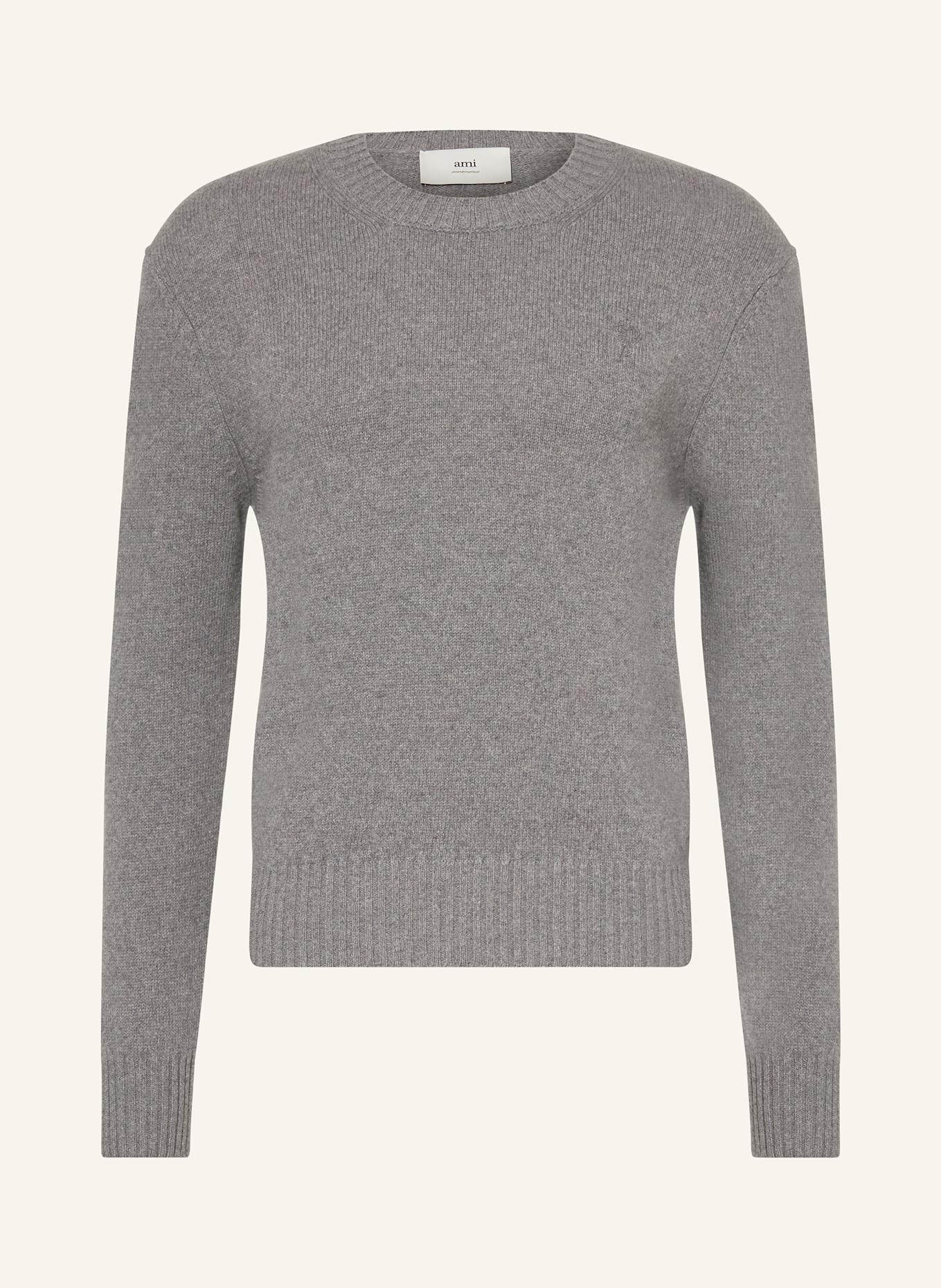 AMI PARIS Cashmere-Pullover: GRAU