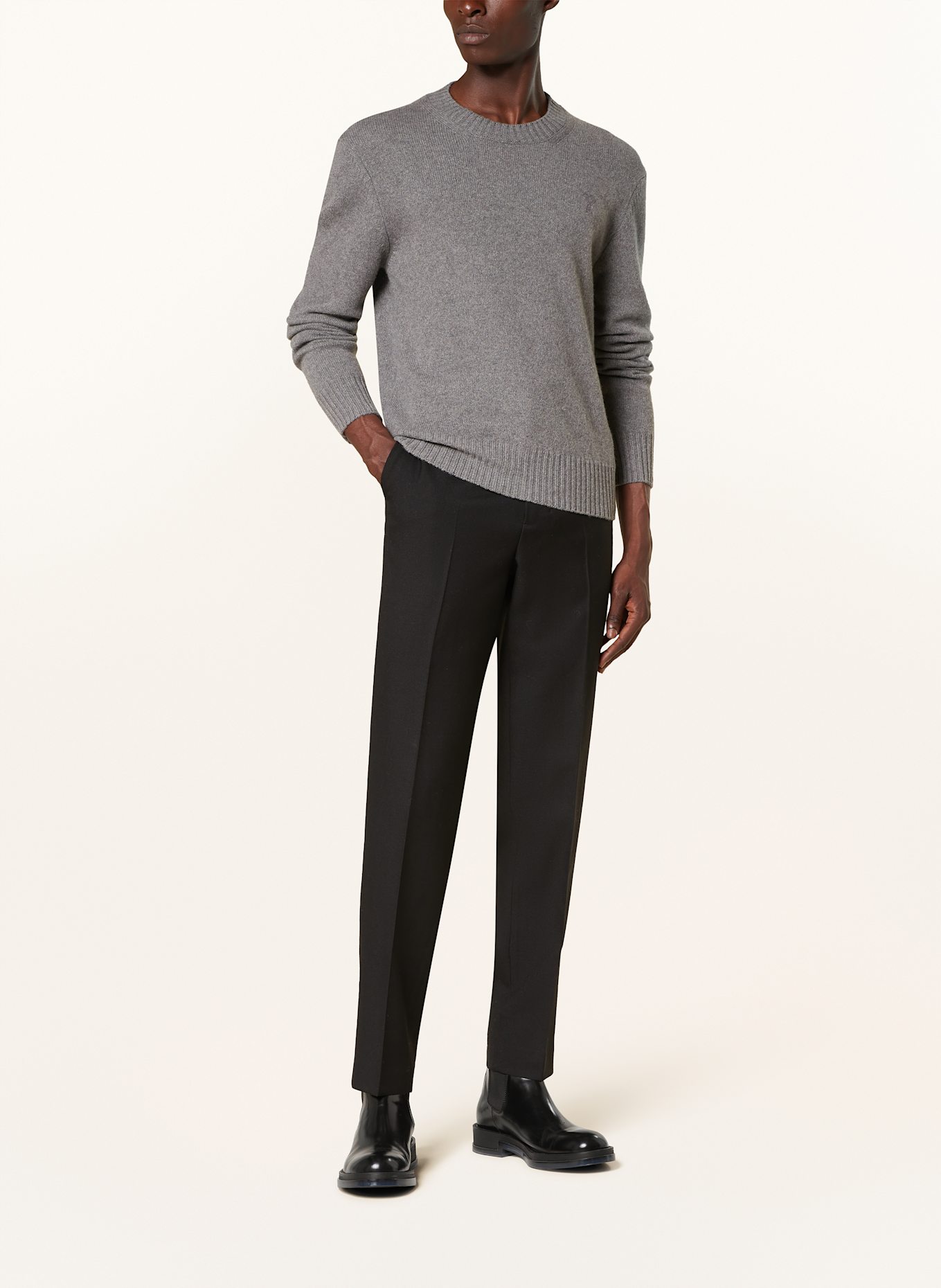 AMI PARIS Cashmere-Pullover: GRAU