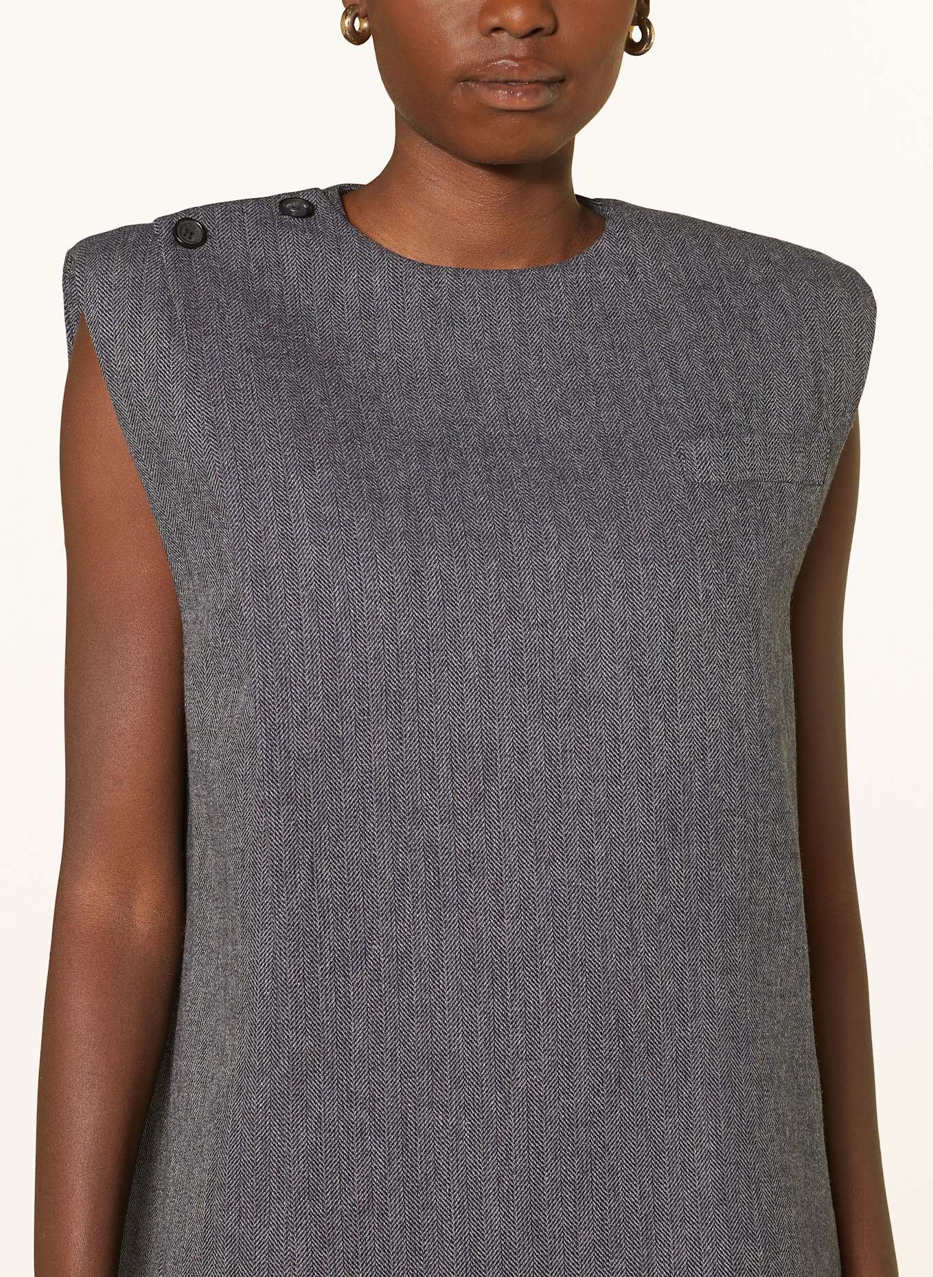 MALINA Blazerweste MARY: GRAU / SCHWARZ