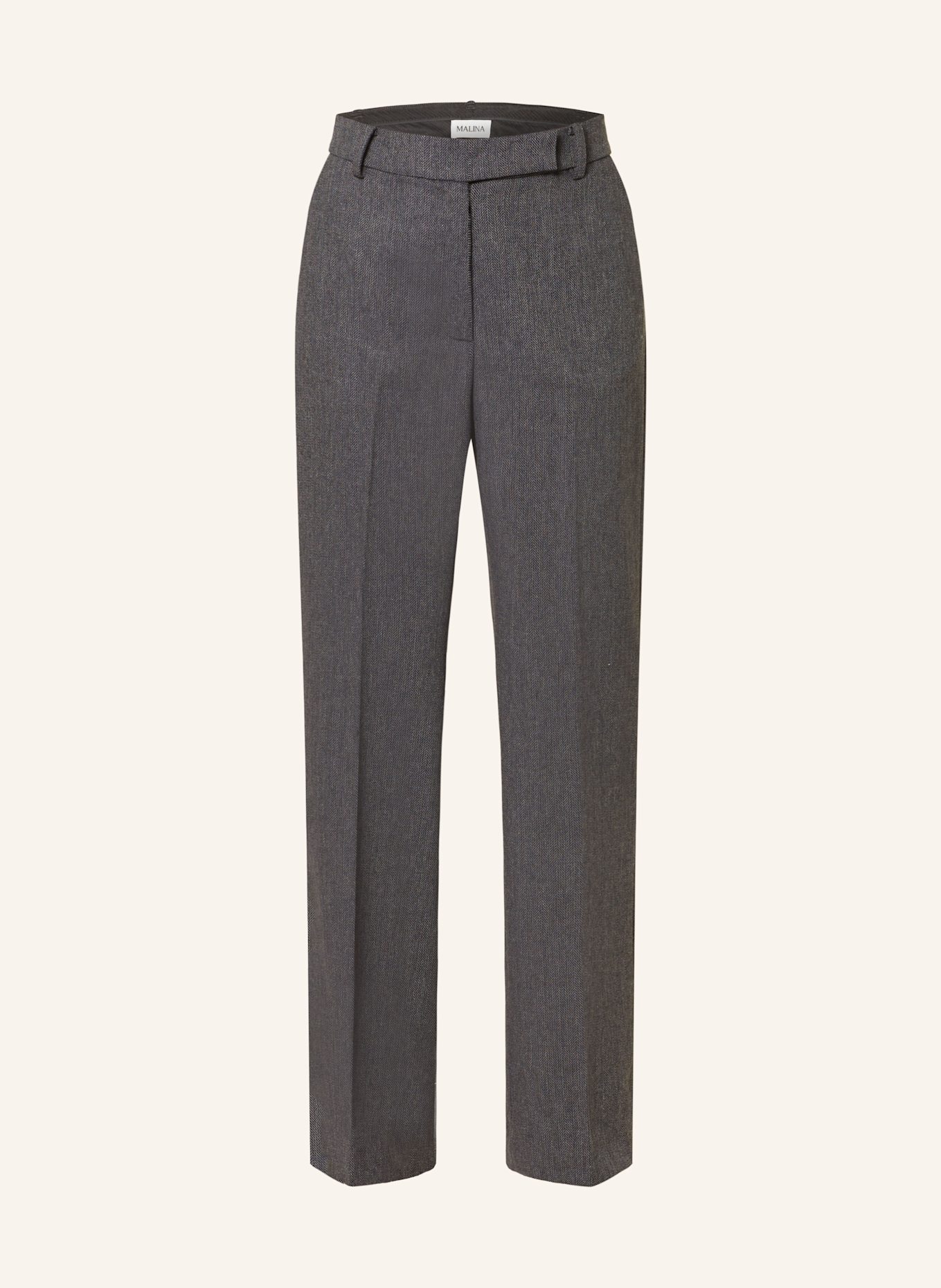 MALINA Wide leg trousers BETTY, Color: GRAY/ BLACK (Image 1)