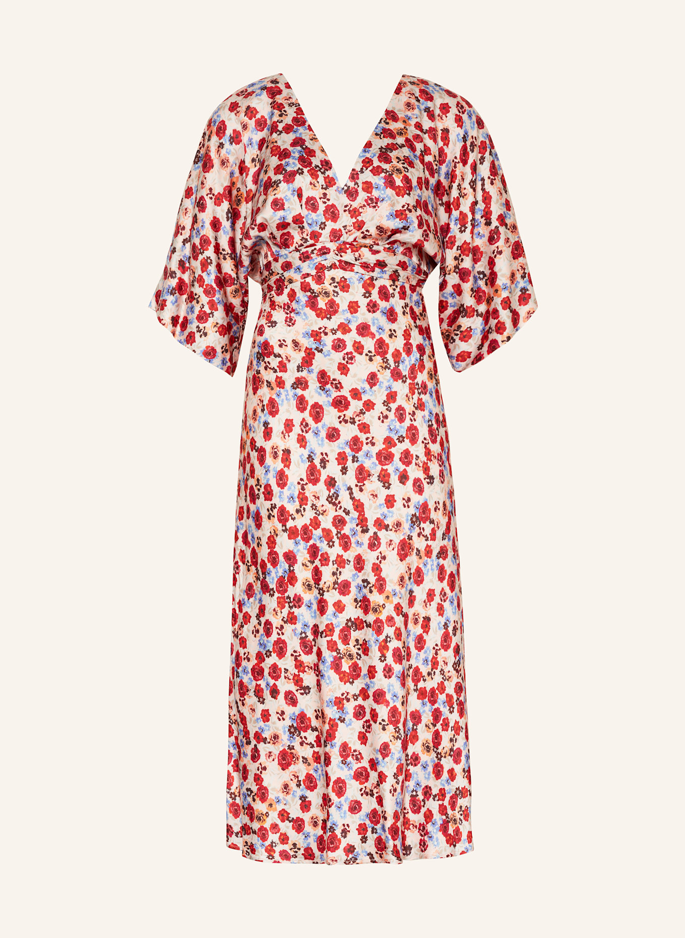 MALINA Kleid: HELLROSA / DUNKELROT / HELLBLAU