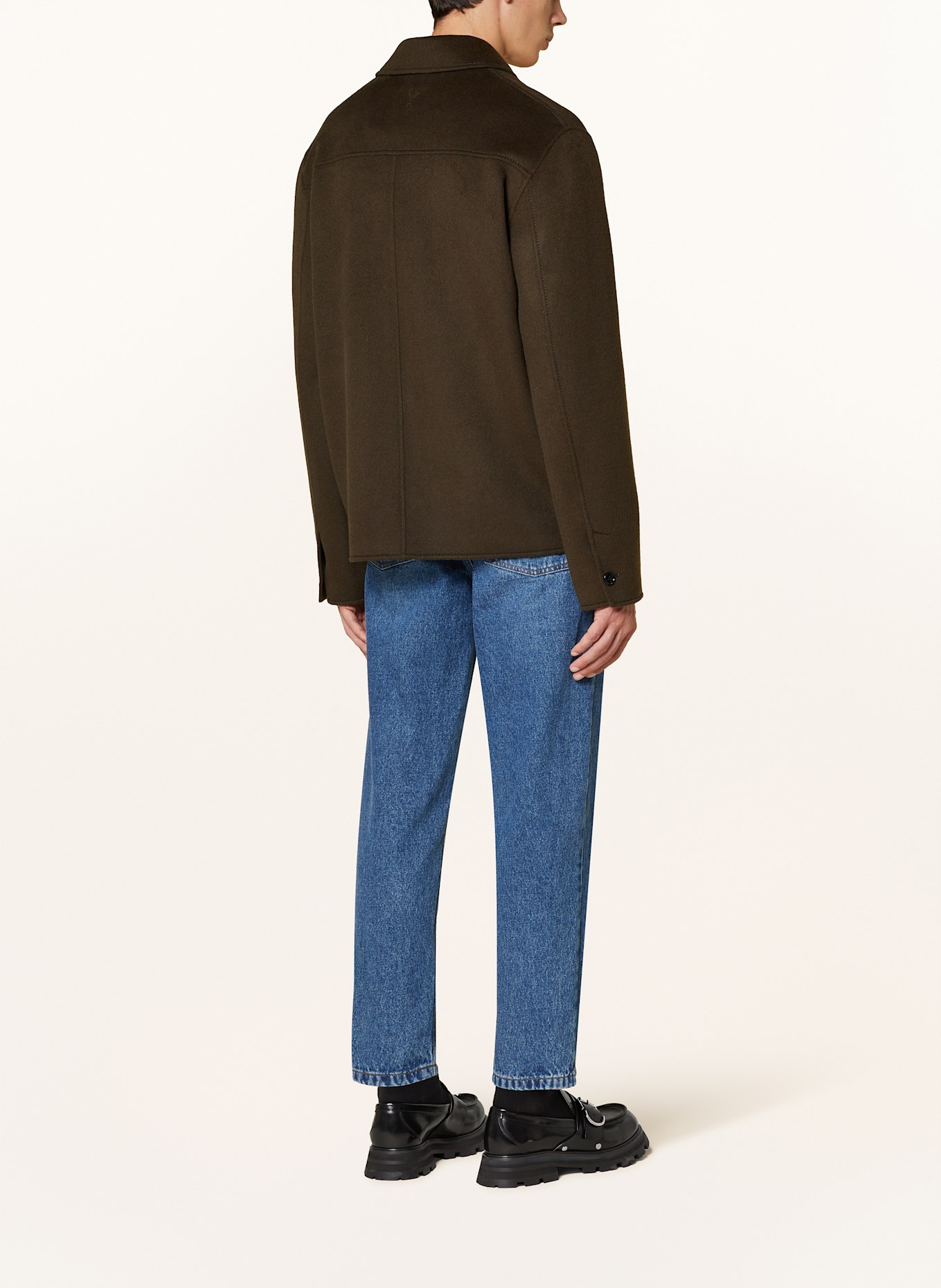 AMI PARIS Overjacket in dunkelbraun