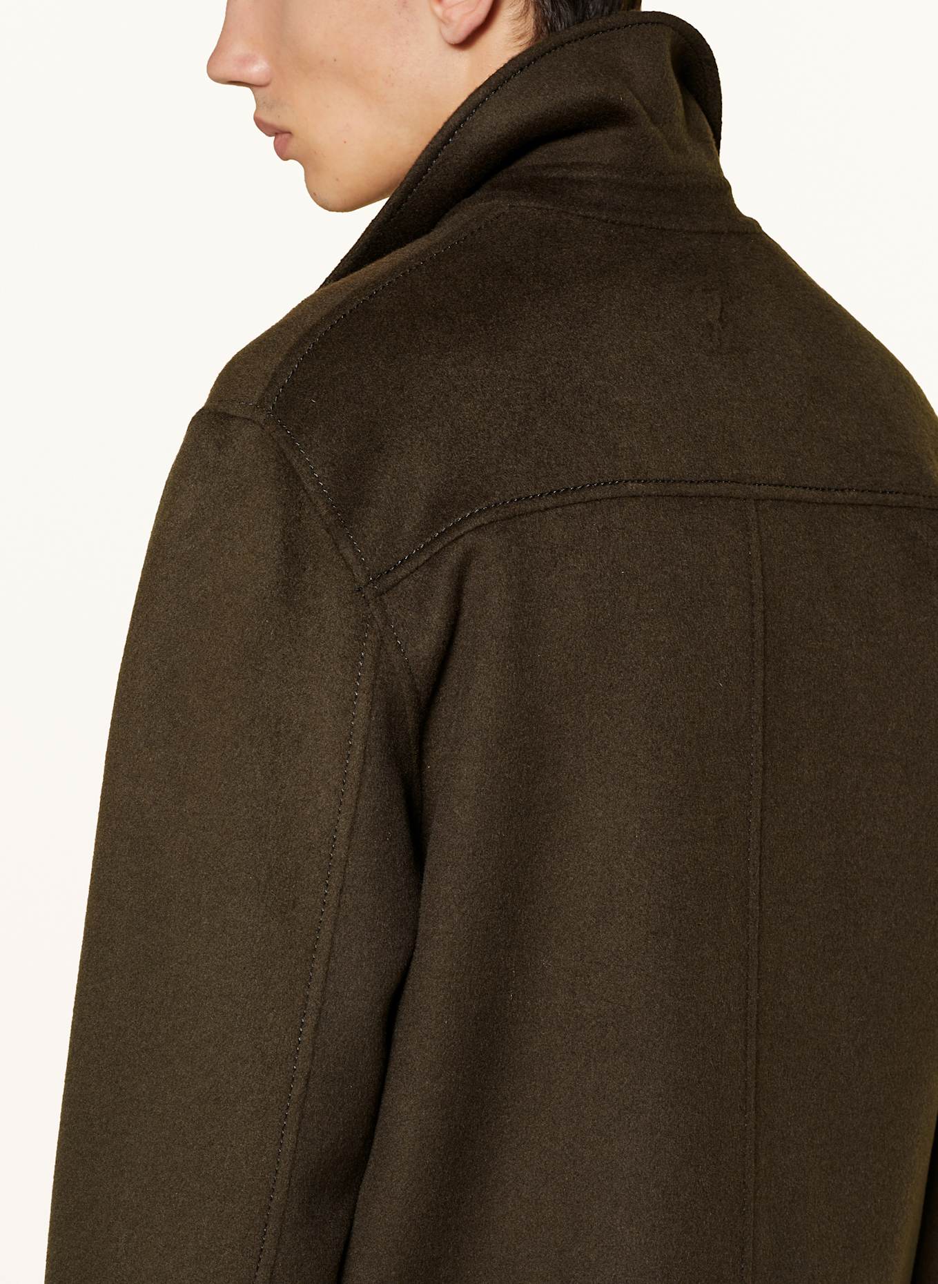 AMI PARIS Overjacket in dunkelbraun