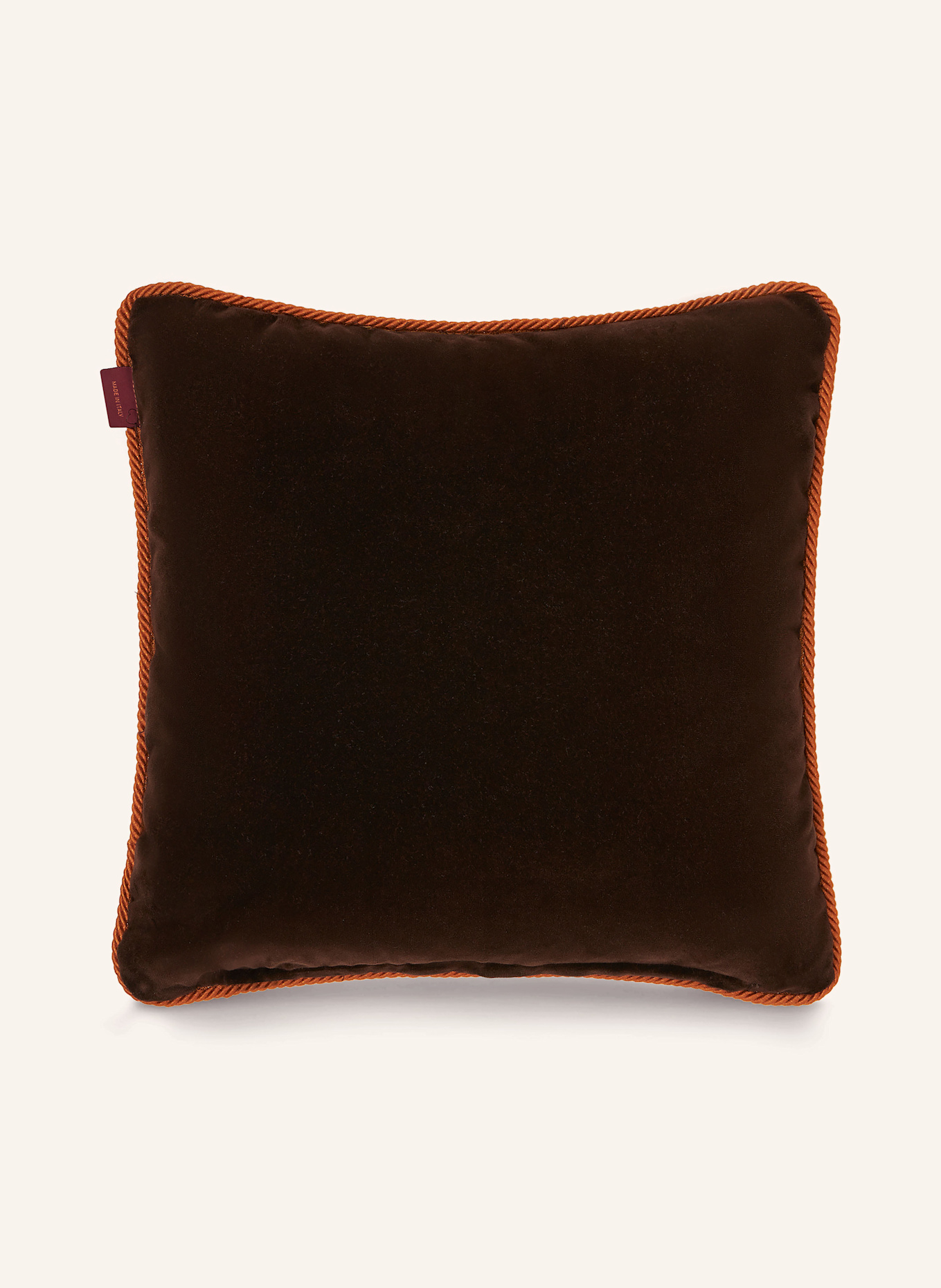 ETRO Home Decorative cushion made of velvet, Color: DARK RED (Image 2)