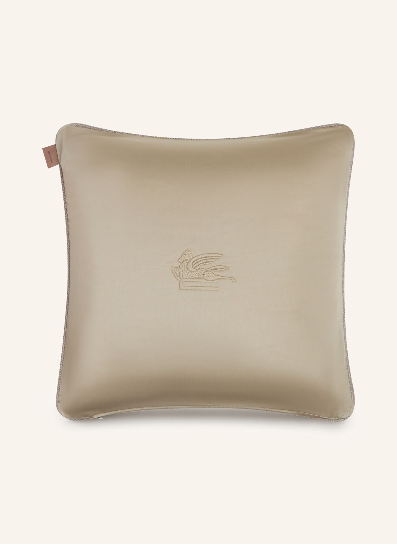 ETRO Home Dekokissen aus Satin, Farbe: KHAKI/ HELLGRÜN (Bild 2)