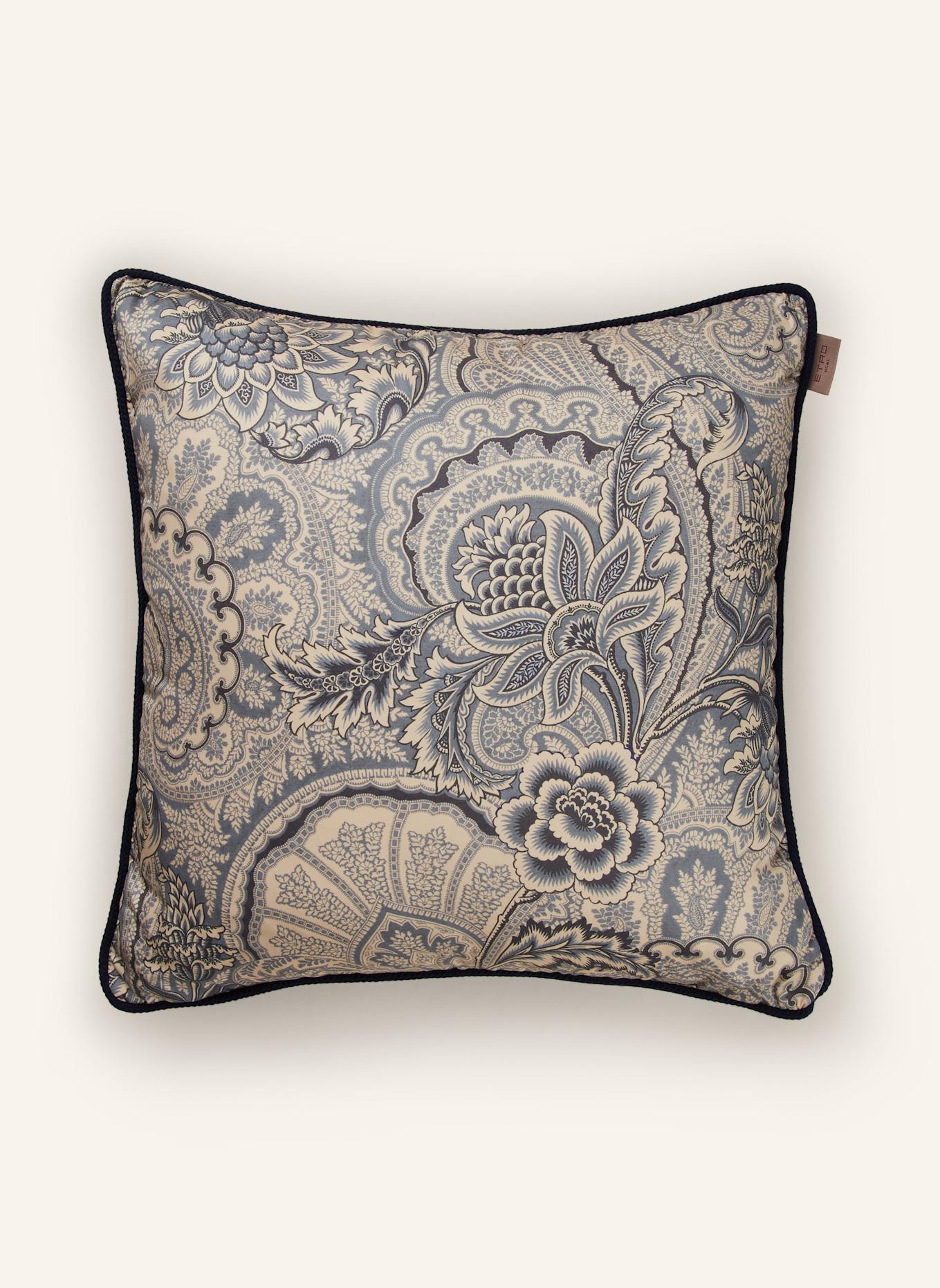 ETRO Home Dekokissen aus Satin, Farbe: BLAU/ CREME (Bild 1)