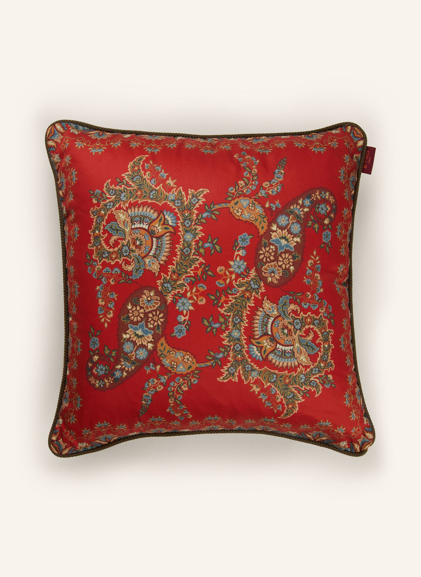 ETRO Home Dekokissen aus Satin, Farbe: ROT/ BLAU (Bild 1)