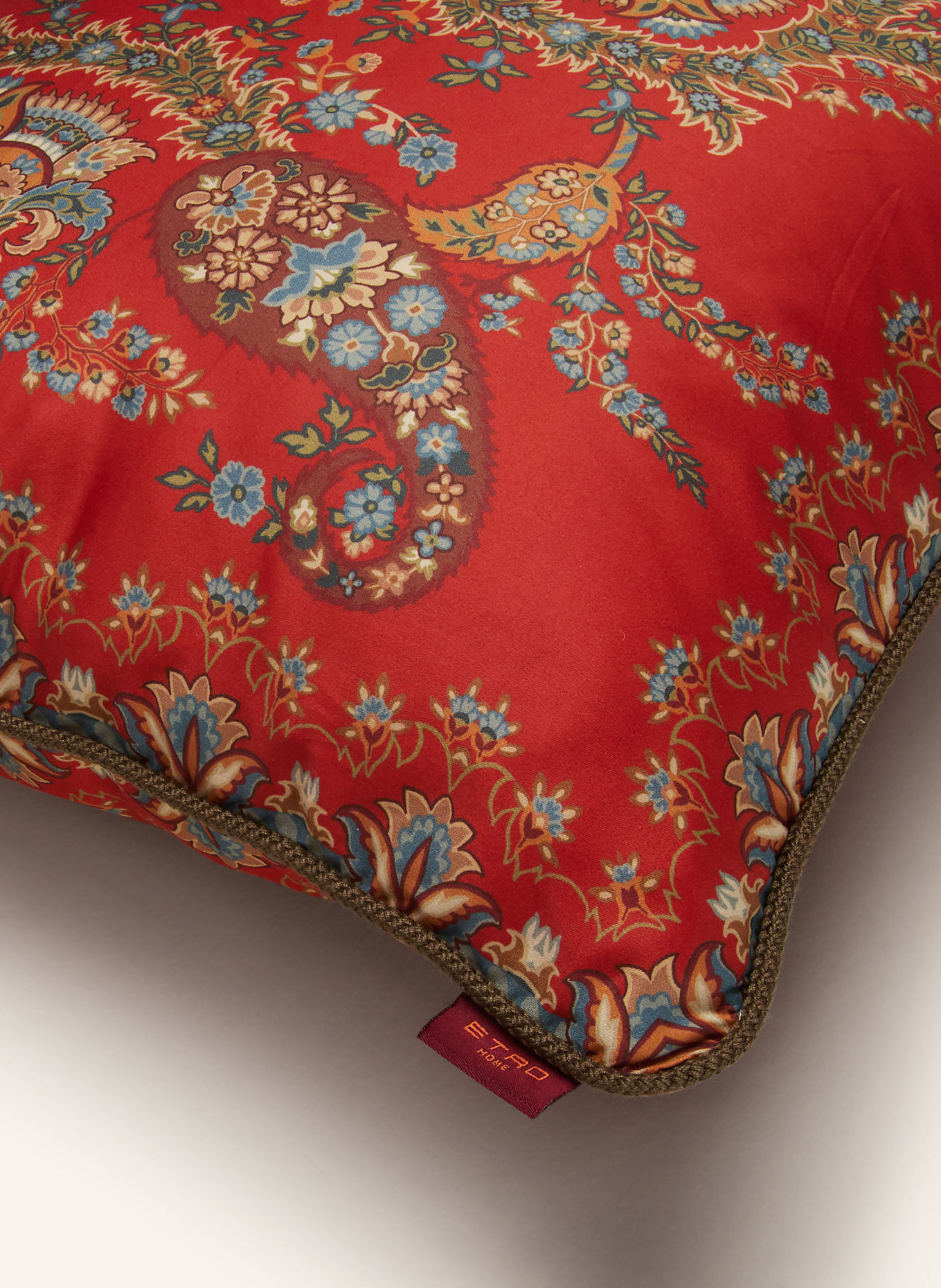 ETRO Home Dekokissen aus Satin, Farbe: ROT/ BLAU (Bild 3)