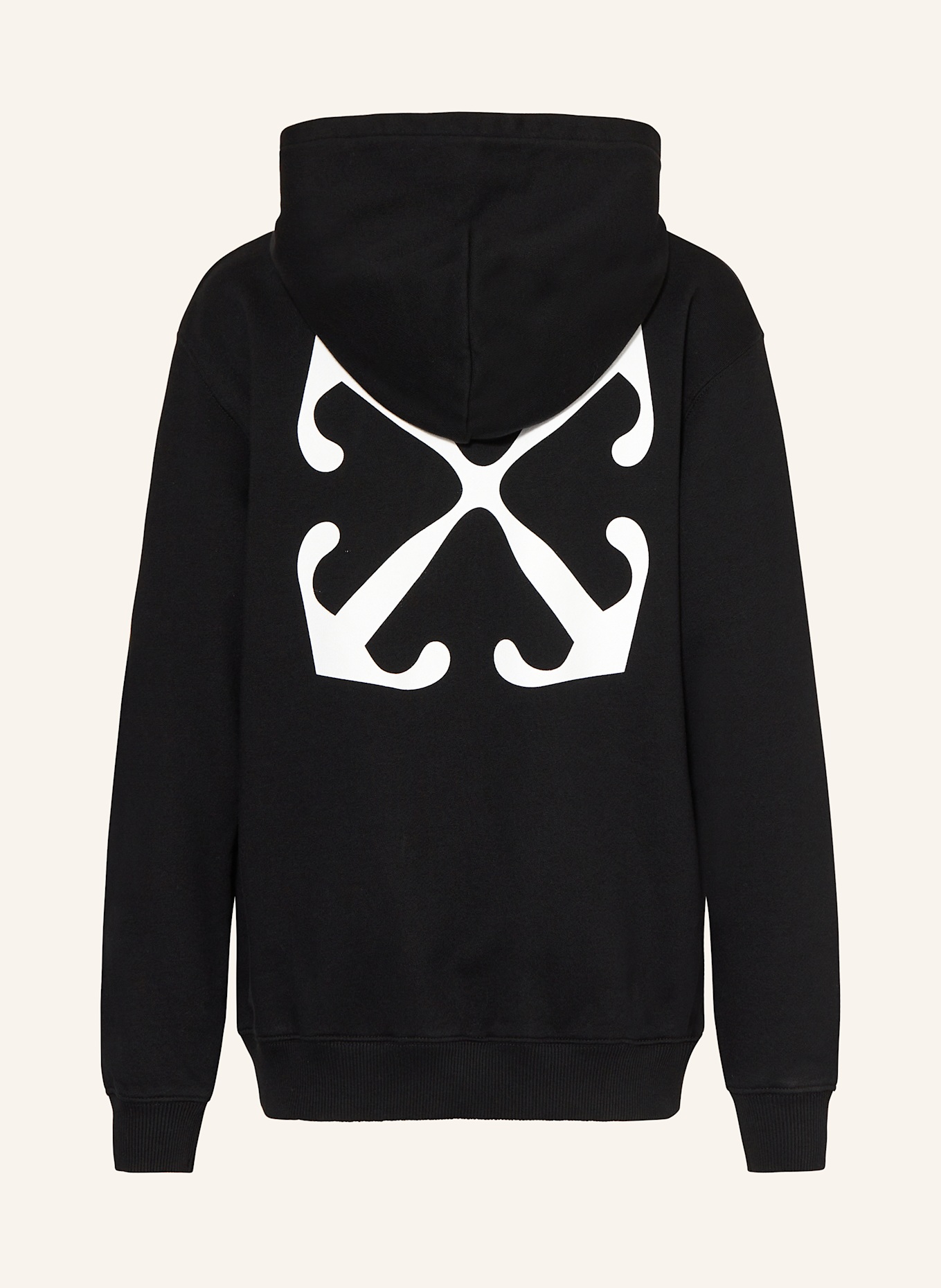 Off White Hoodie in schwarz