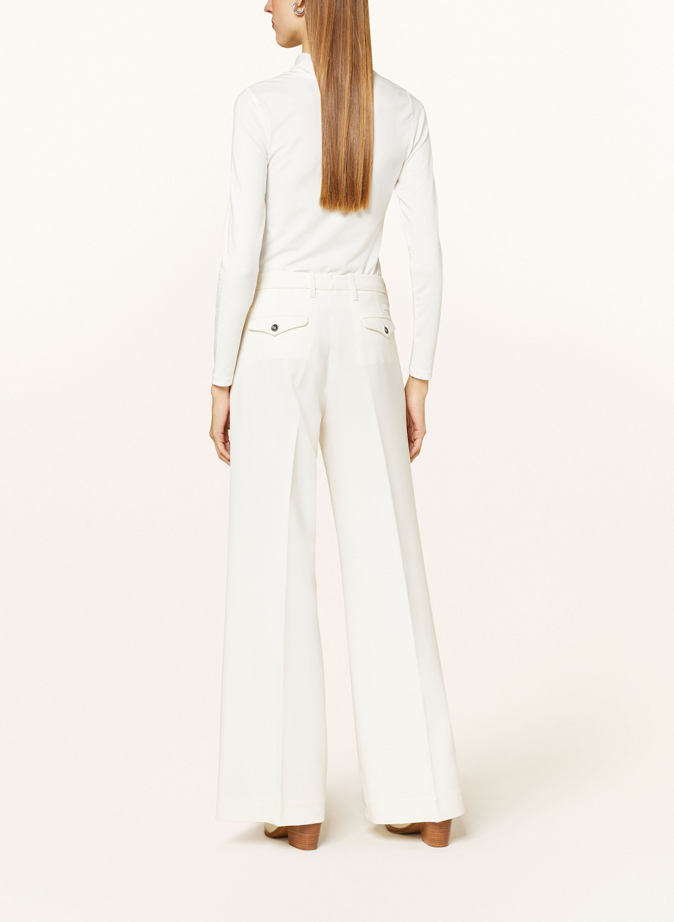 nine:inthe:morning NADIA wide leg trousers, Color: ECRU (Image 3)