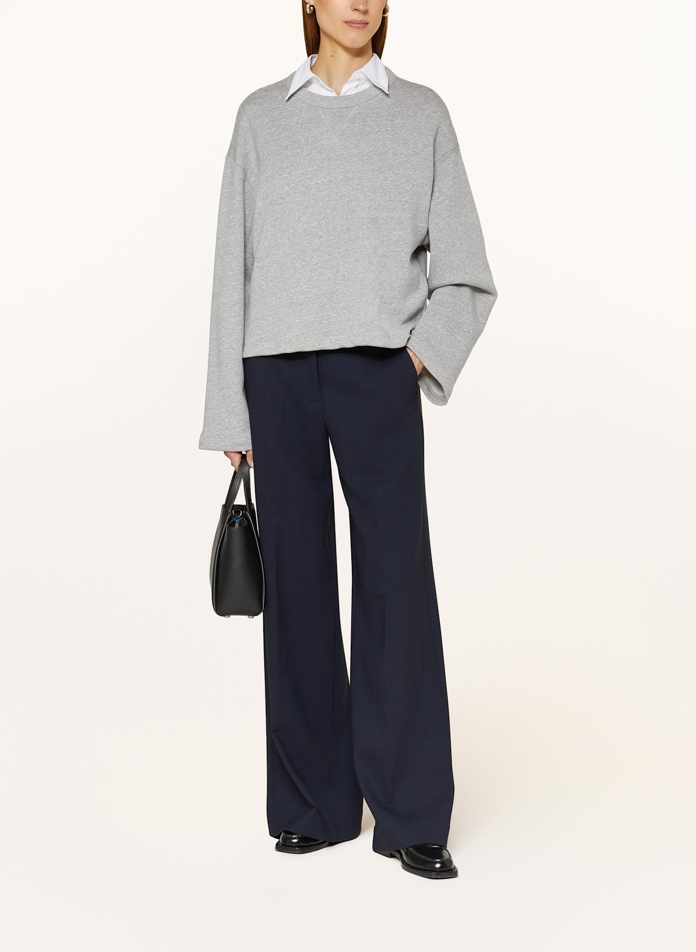 nine:inthe:morning NADIA wide leg trousers, Color: DARK BLUE (Image 2)