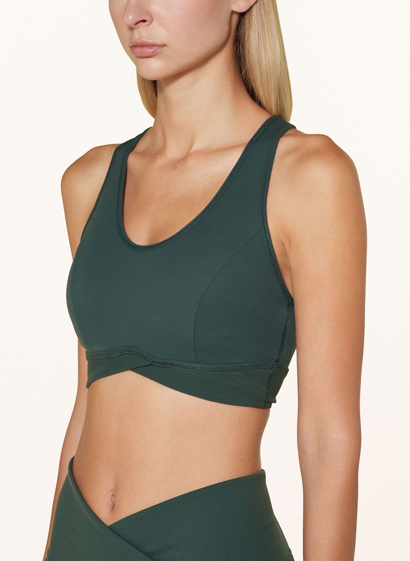 Sweaty Betty SUPER SOFT ULTRA LITE sports bra, Color: TEAL (Image 4)