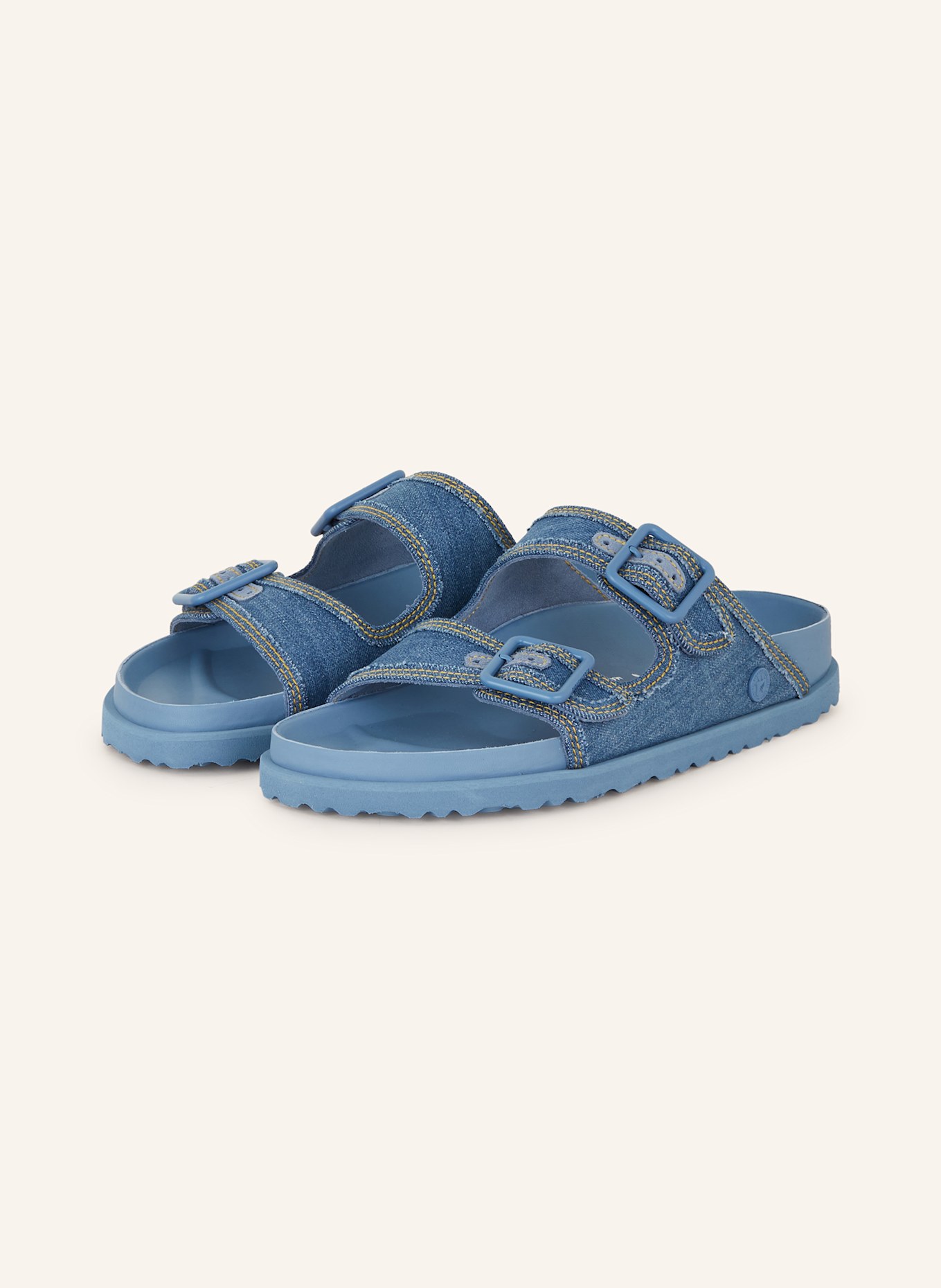 1774 BIRKENSTOCK Pantoletten ARIZONA STONE WASHED DENIM