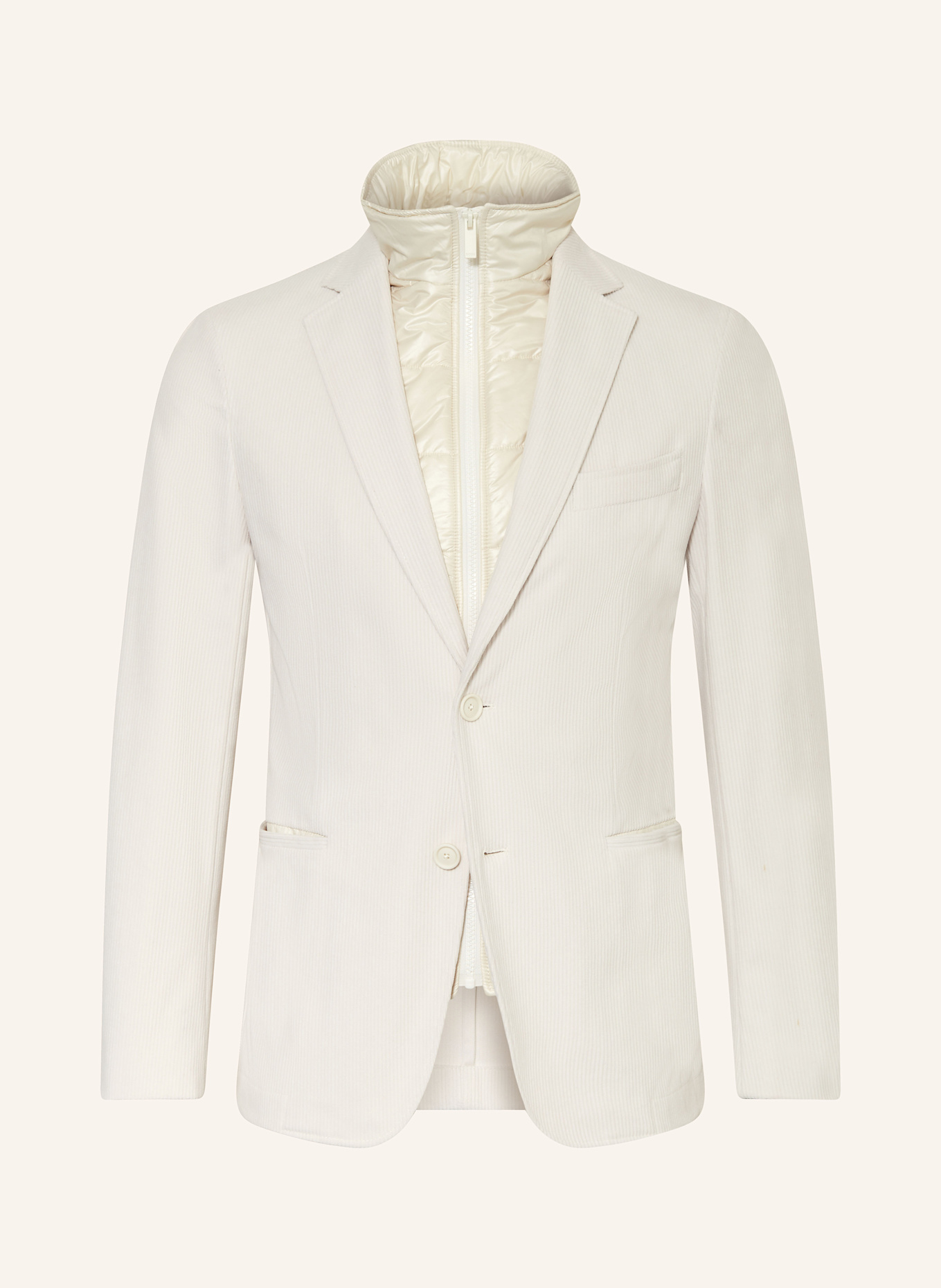 BOSS Marynarka HANRY slim fit z odpinaną podpinką, Kolor: 131 Open White (Obrazek 1)