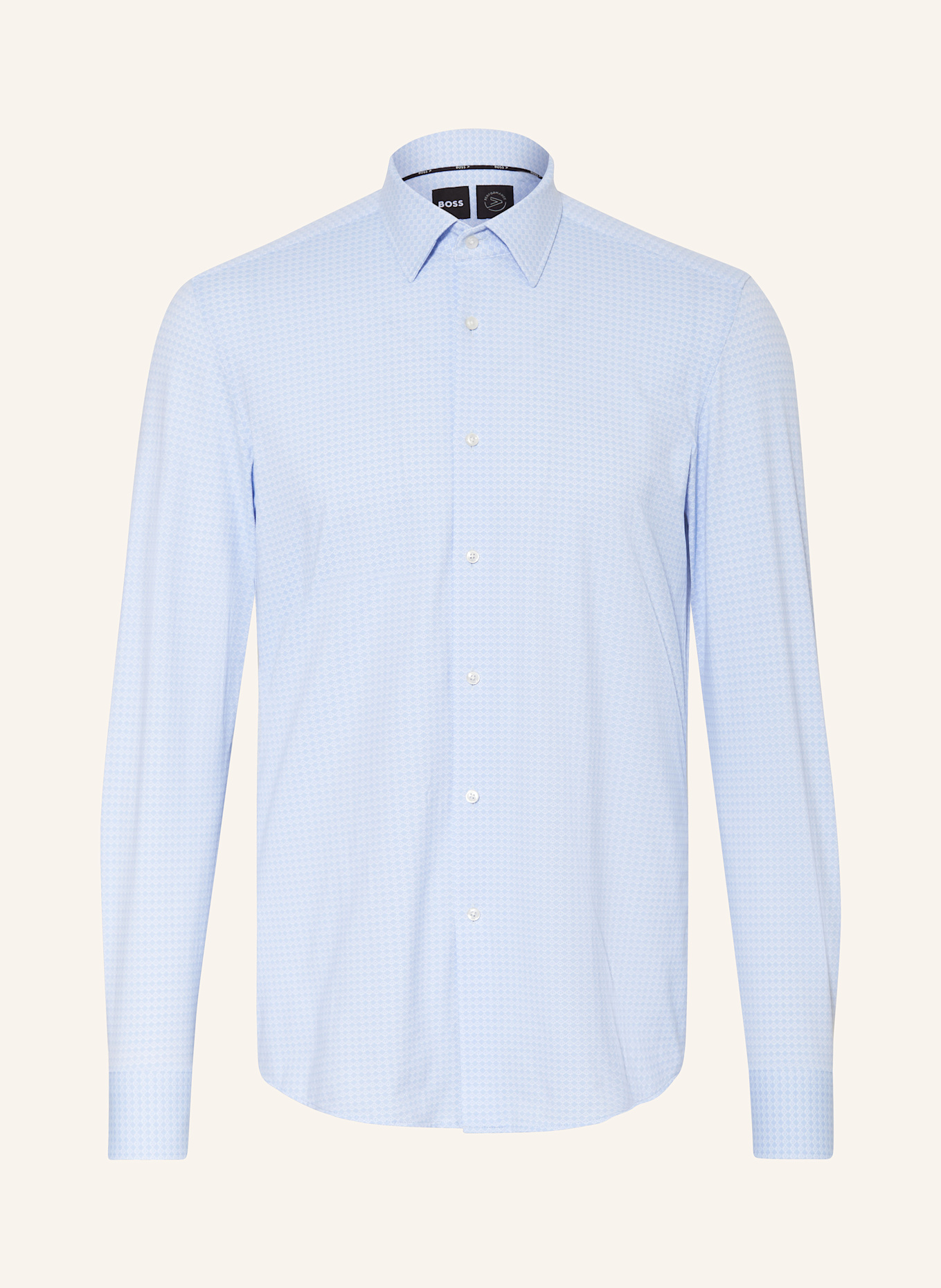 BOSS Shirt HANK slim fit, Color: LIGHT BLUE/ WHITE (Image 1)