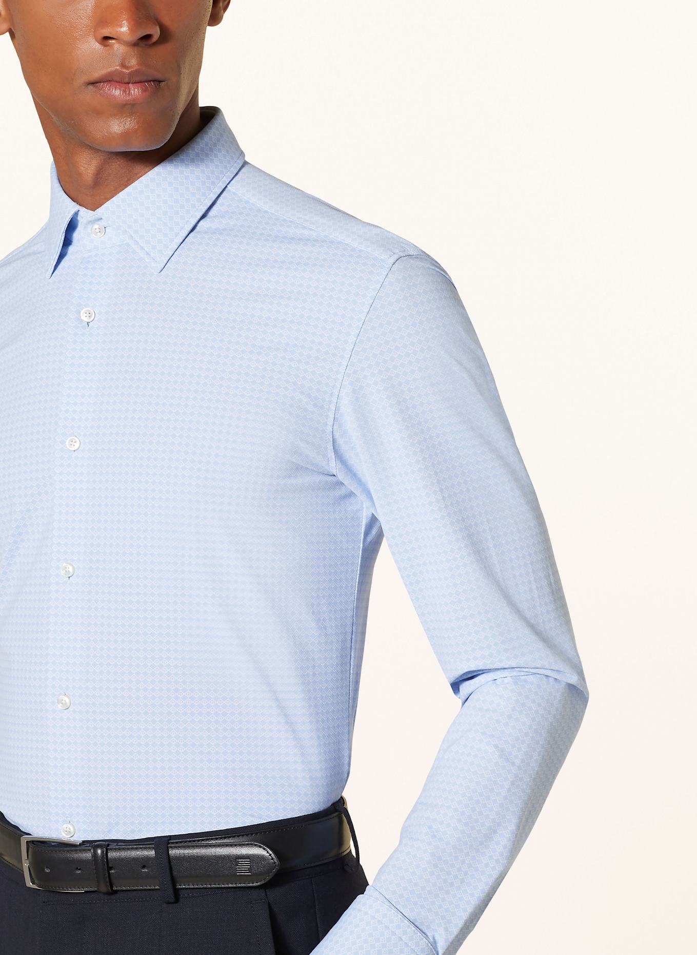 BOSS Shirt HANK slim fit, Color: LIGHT BLUE/ WHITE (Image 4)