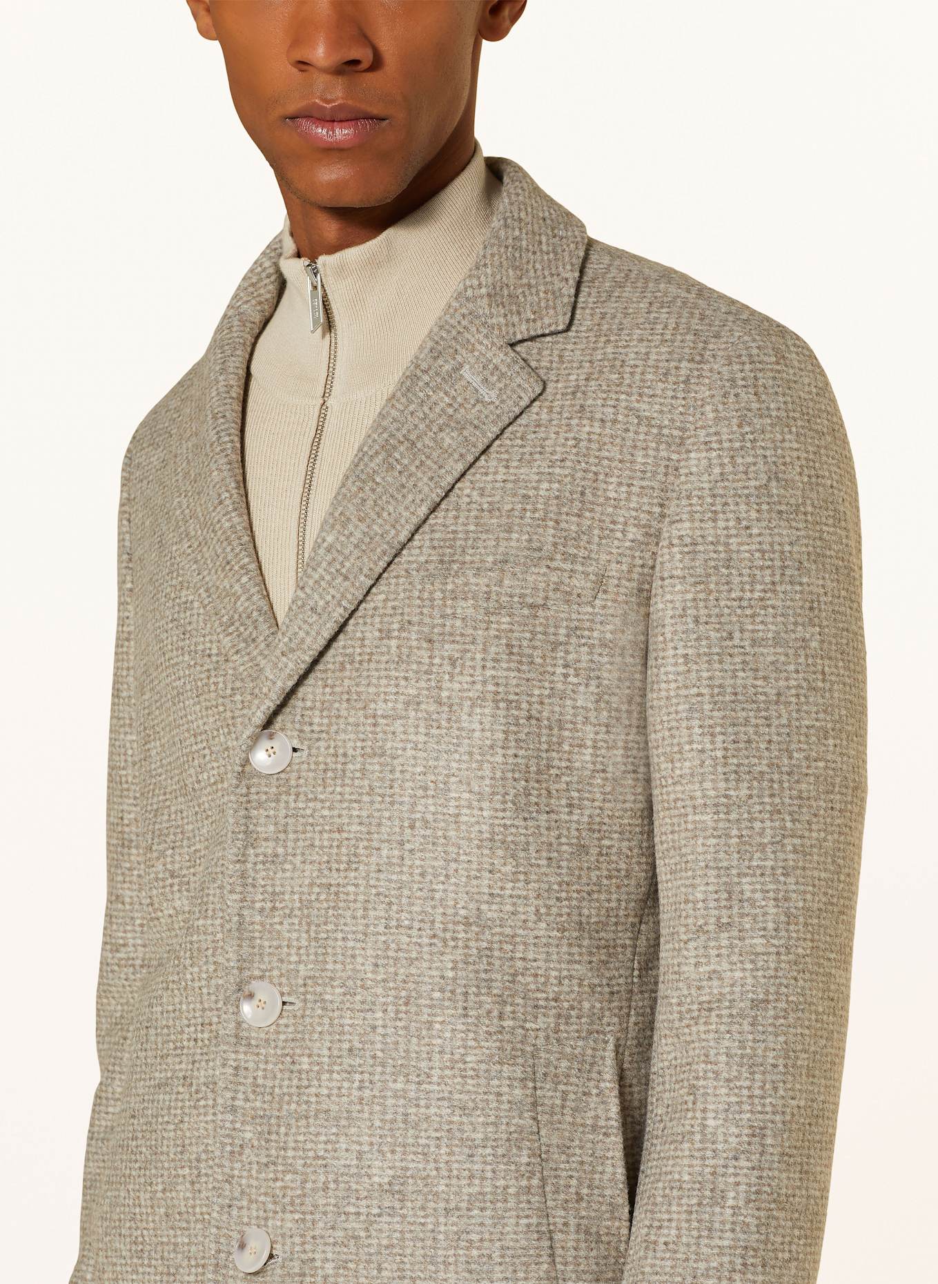 BOSS Mantel HYDE: BEIGE / CREME