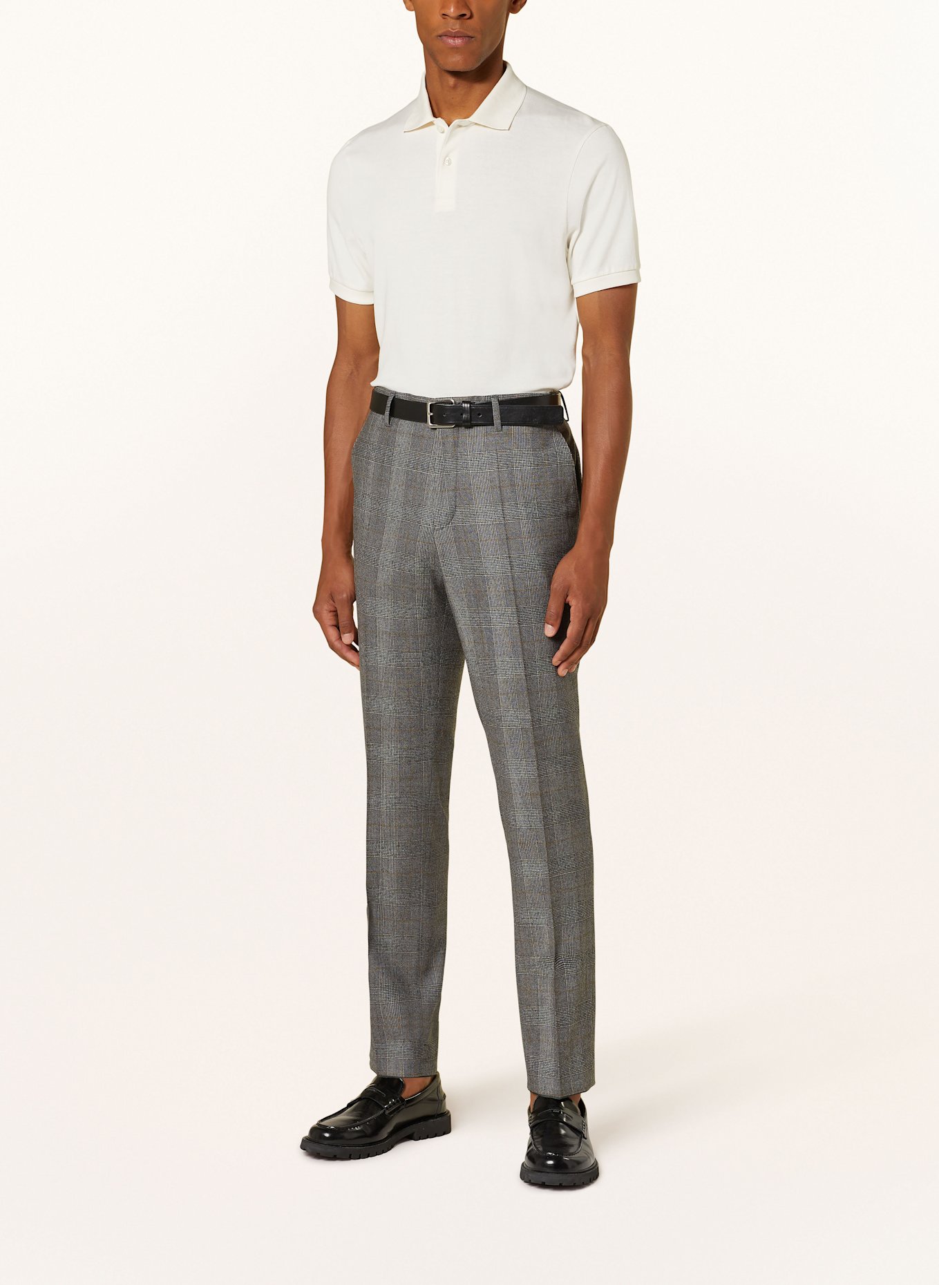 BOSS Spodnie garniturowe LENON regular fit, Kolor: 072 OPEN GREY (Obrazek 3)