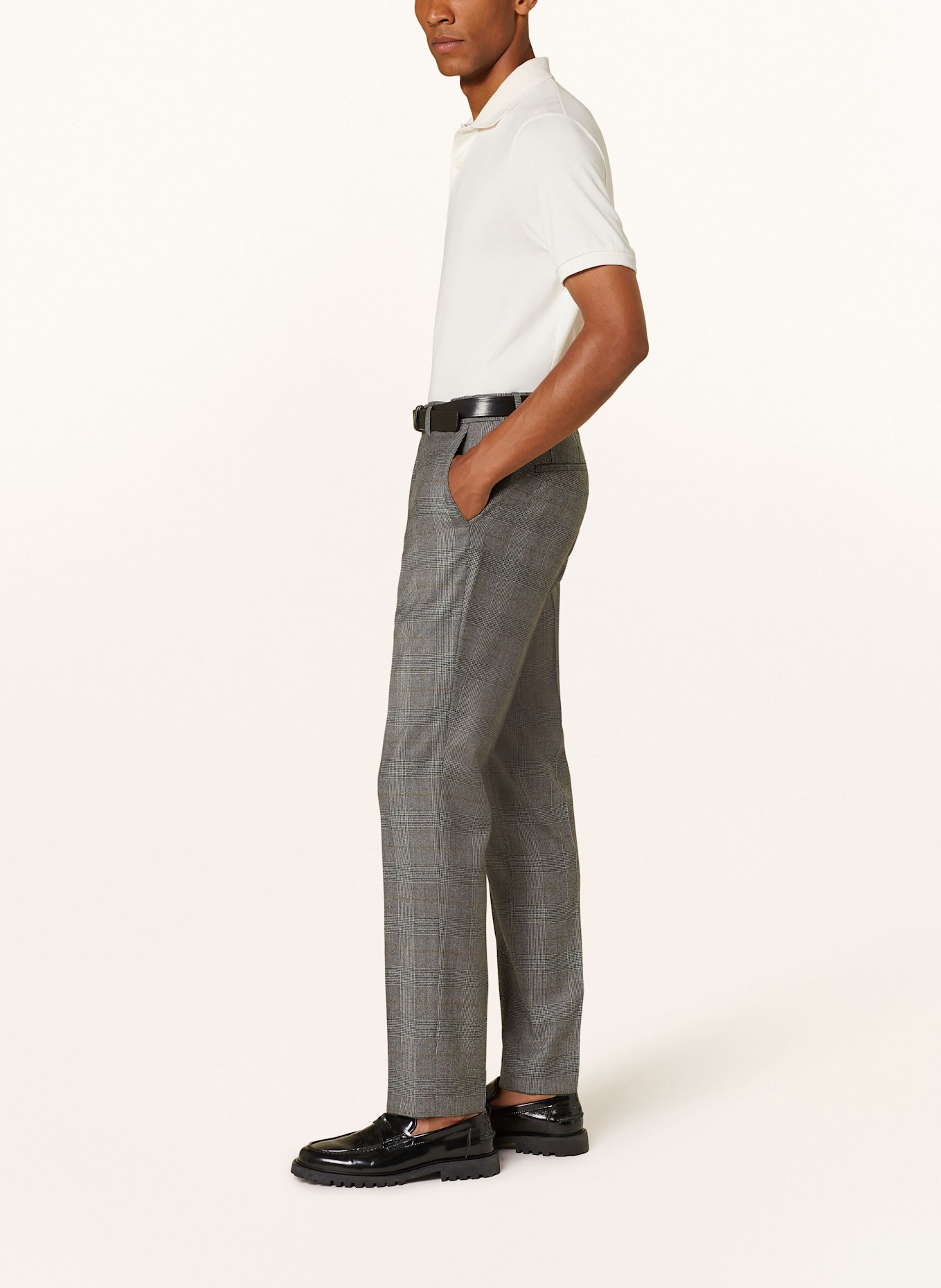 BOSS Spodnie garniturowe LENON regular fit, Kolor: 072 OPEN GREY (Obrazek 5)