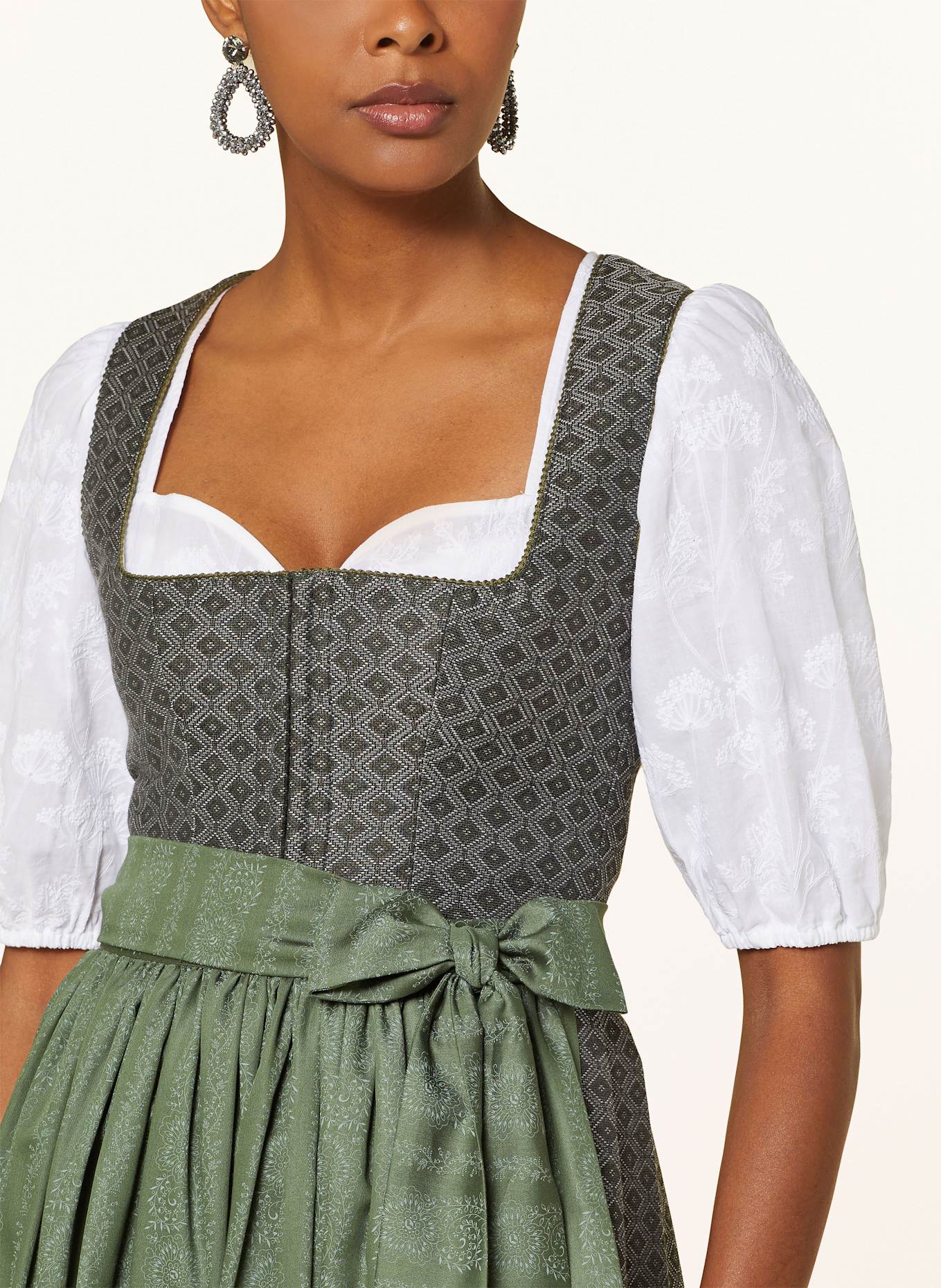 Grasegger Dirndl, Farbe: KHAKI/ OLIV (Bild 4)