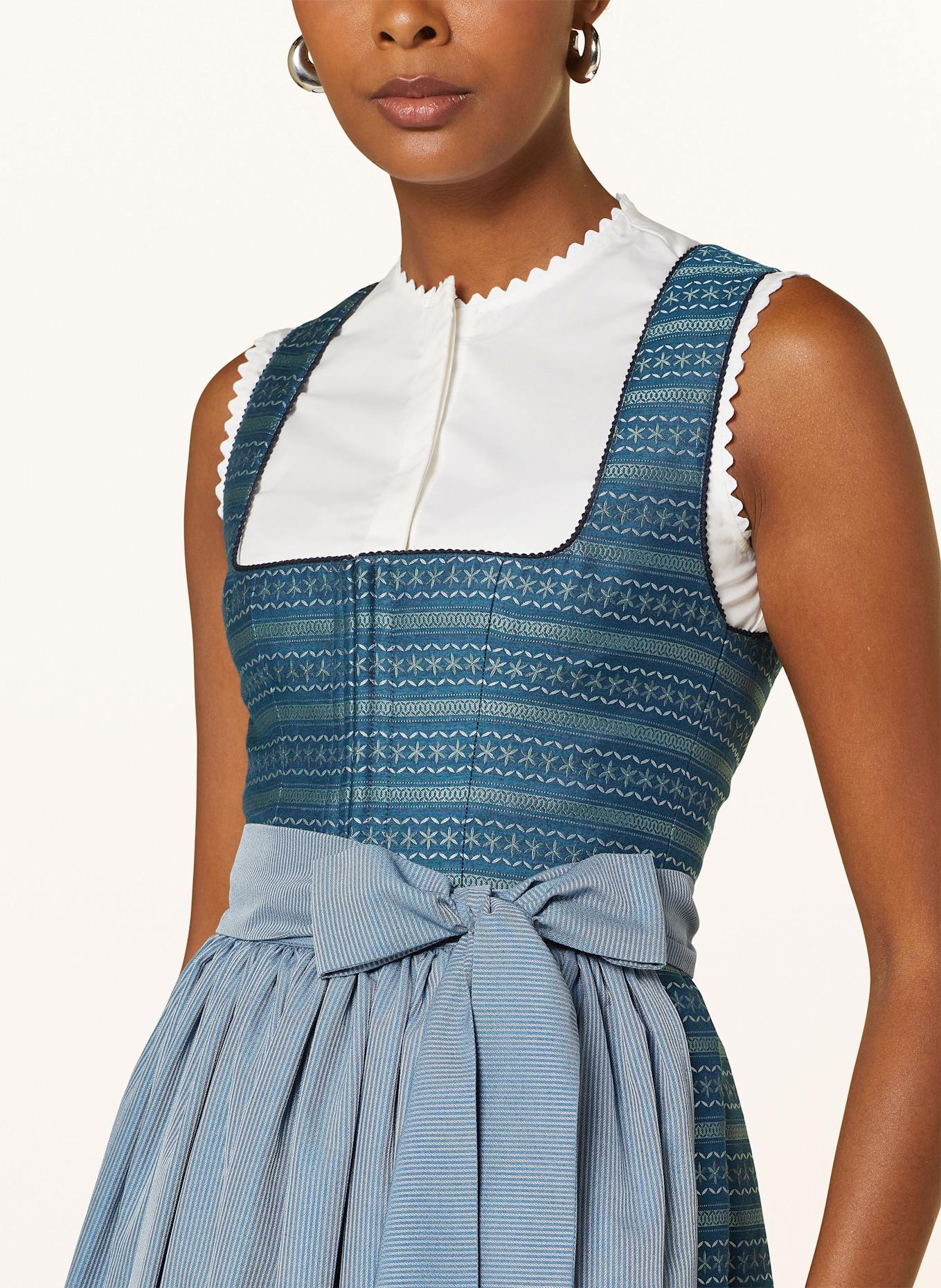 Grasegger Dirndl BRITTA: PETROL / BLAU