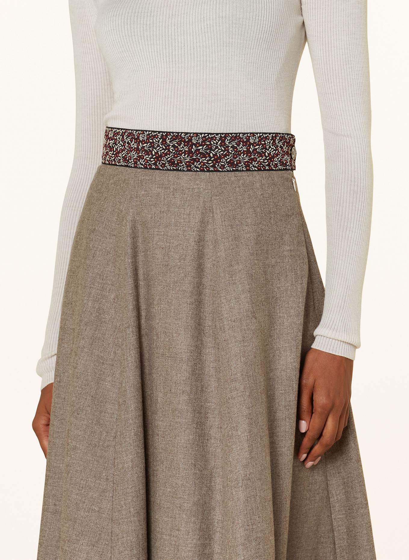 Grasegger Traditional skirt ILEANE, Color: BEIGE (Image 4)