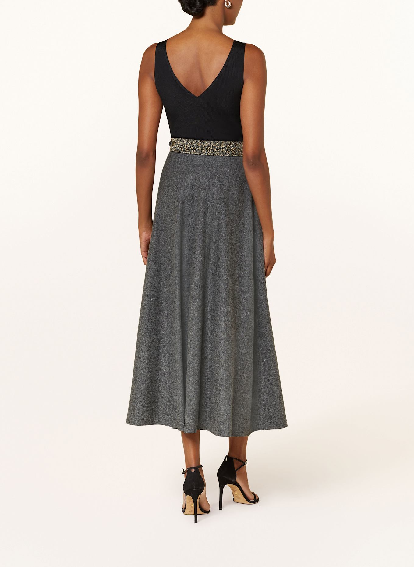 Grasegger Traditional skirt ILEANE, Color: GRAY (Image 3)